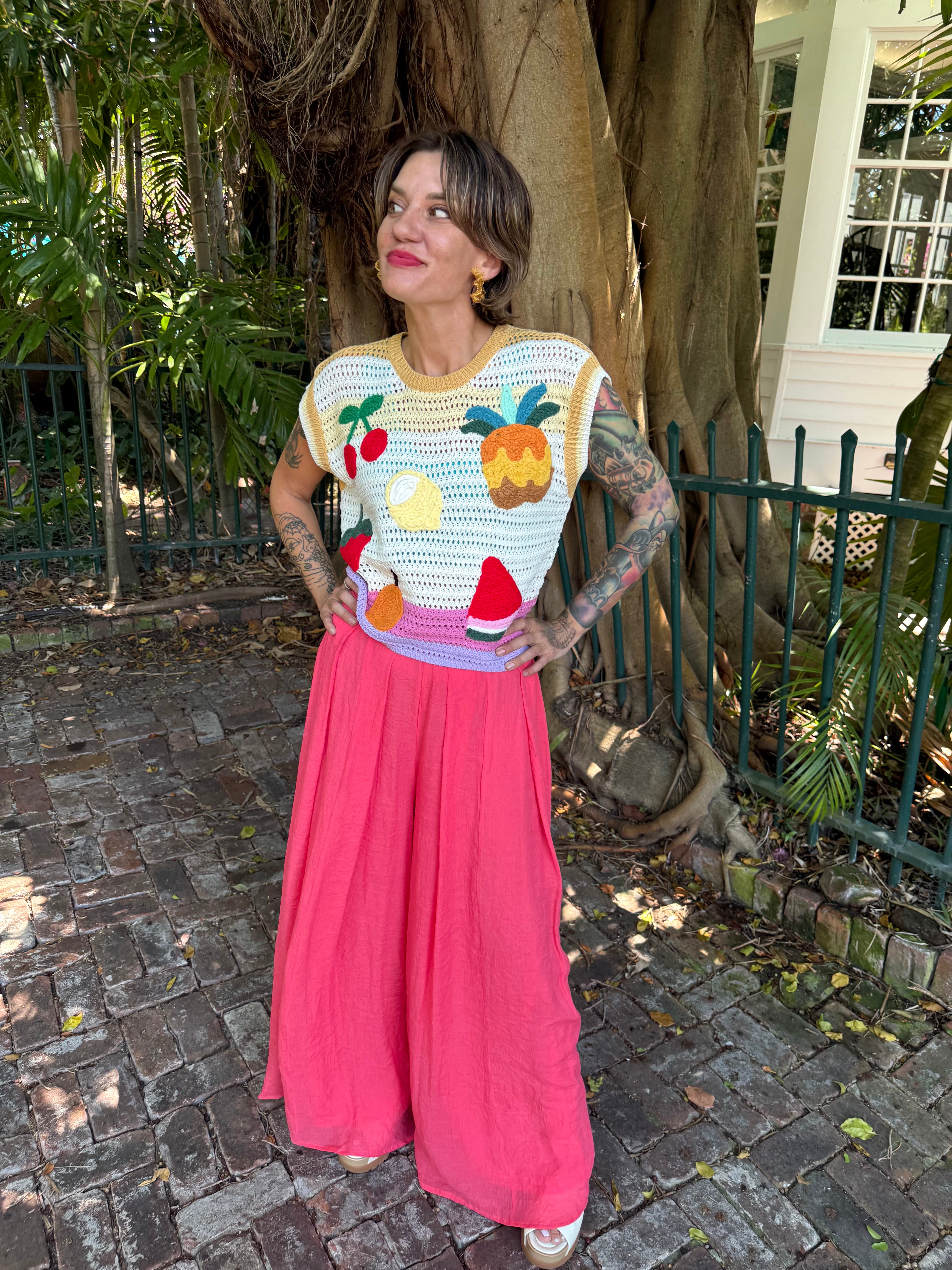 Tutti Frutti Crochet Top – Kirbys Closet