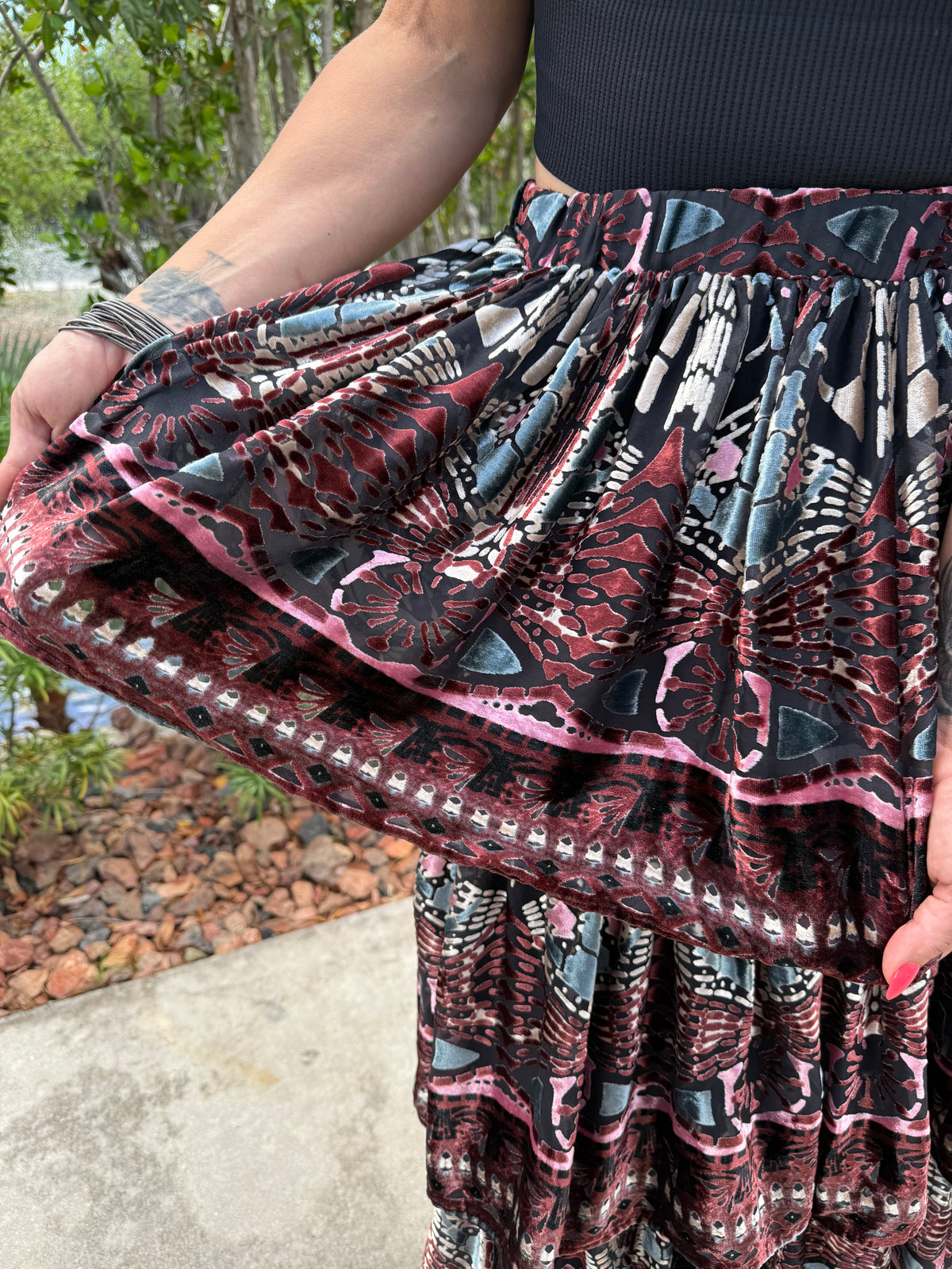 The Midnight Muse Velvet Skirt