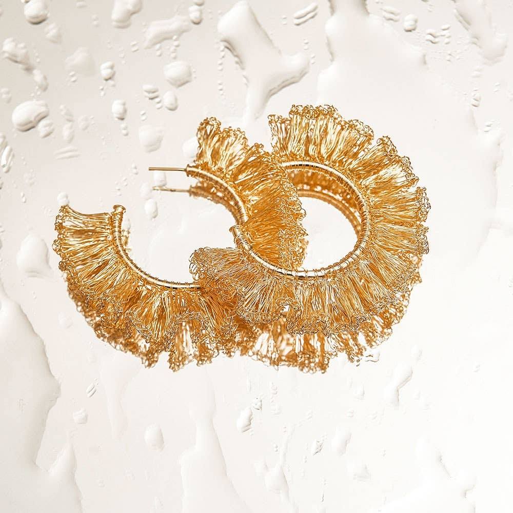Gold Rio Maxi Hoops