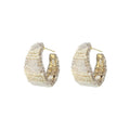Seashell Hoop Crochet Earrings
