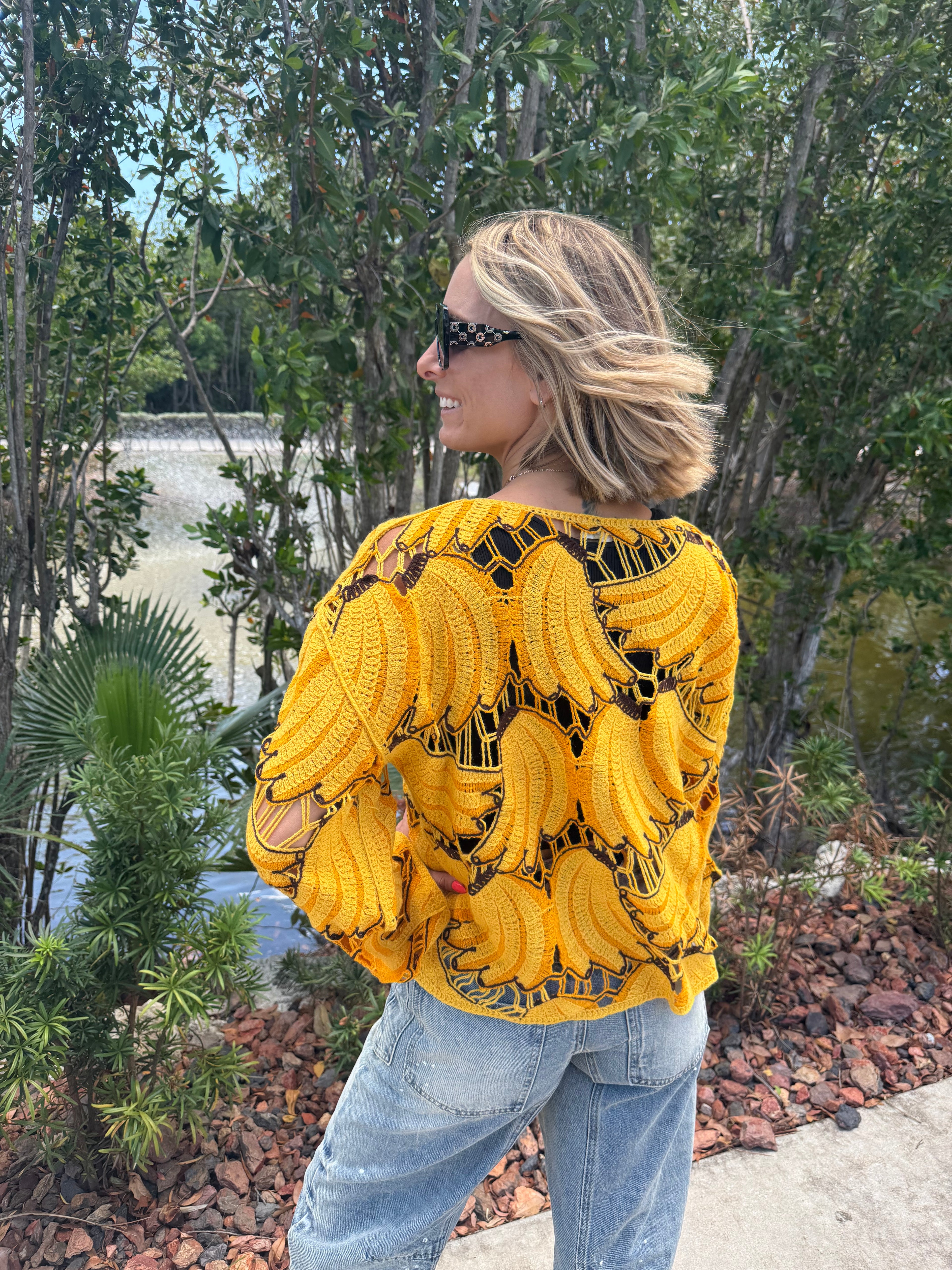 Holy Bananas Crochet Top