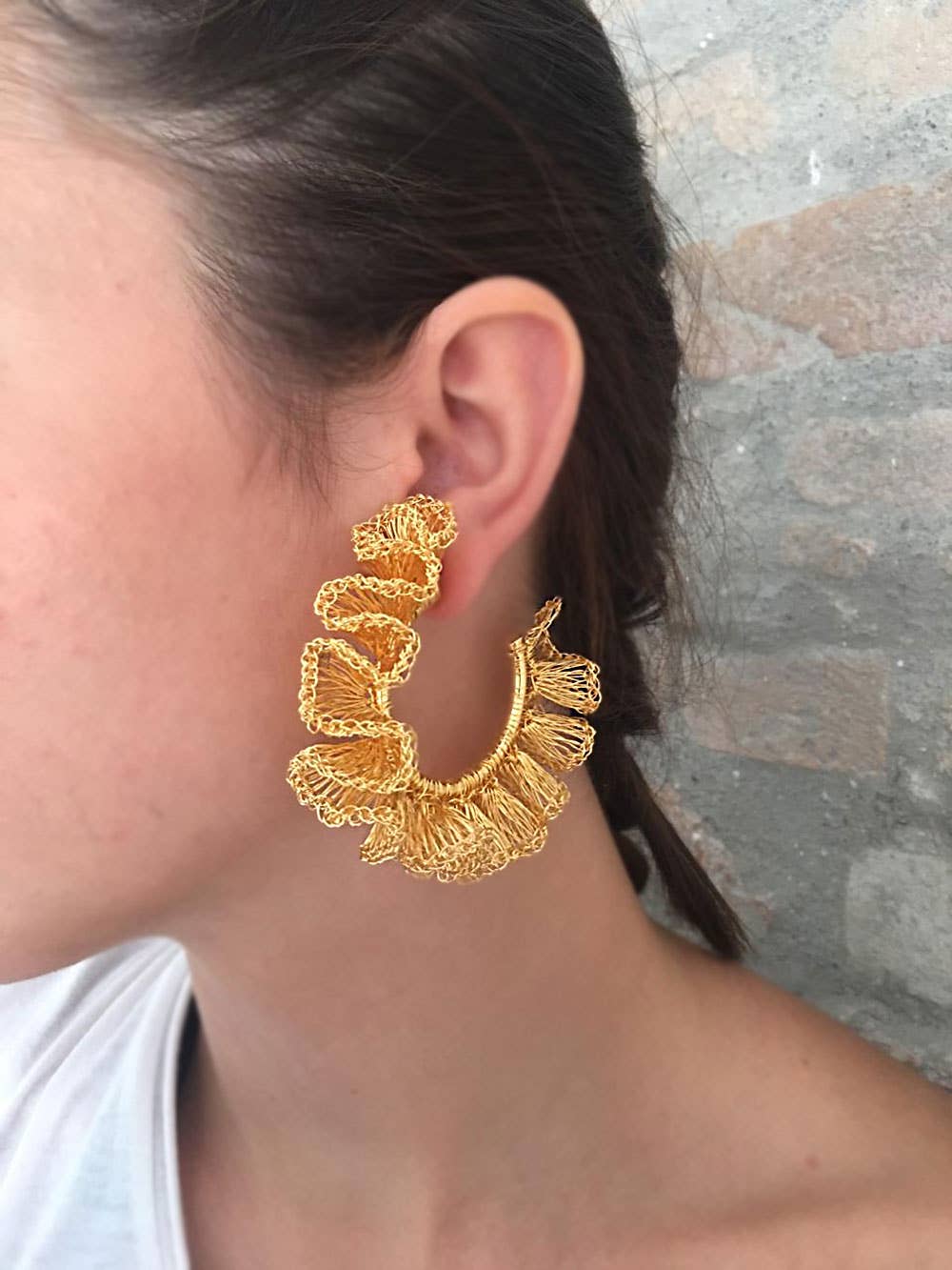 Gold Rio Maxi Hoops