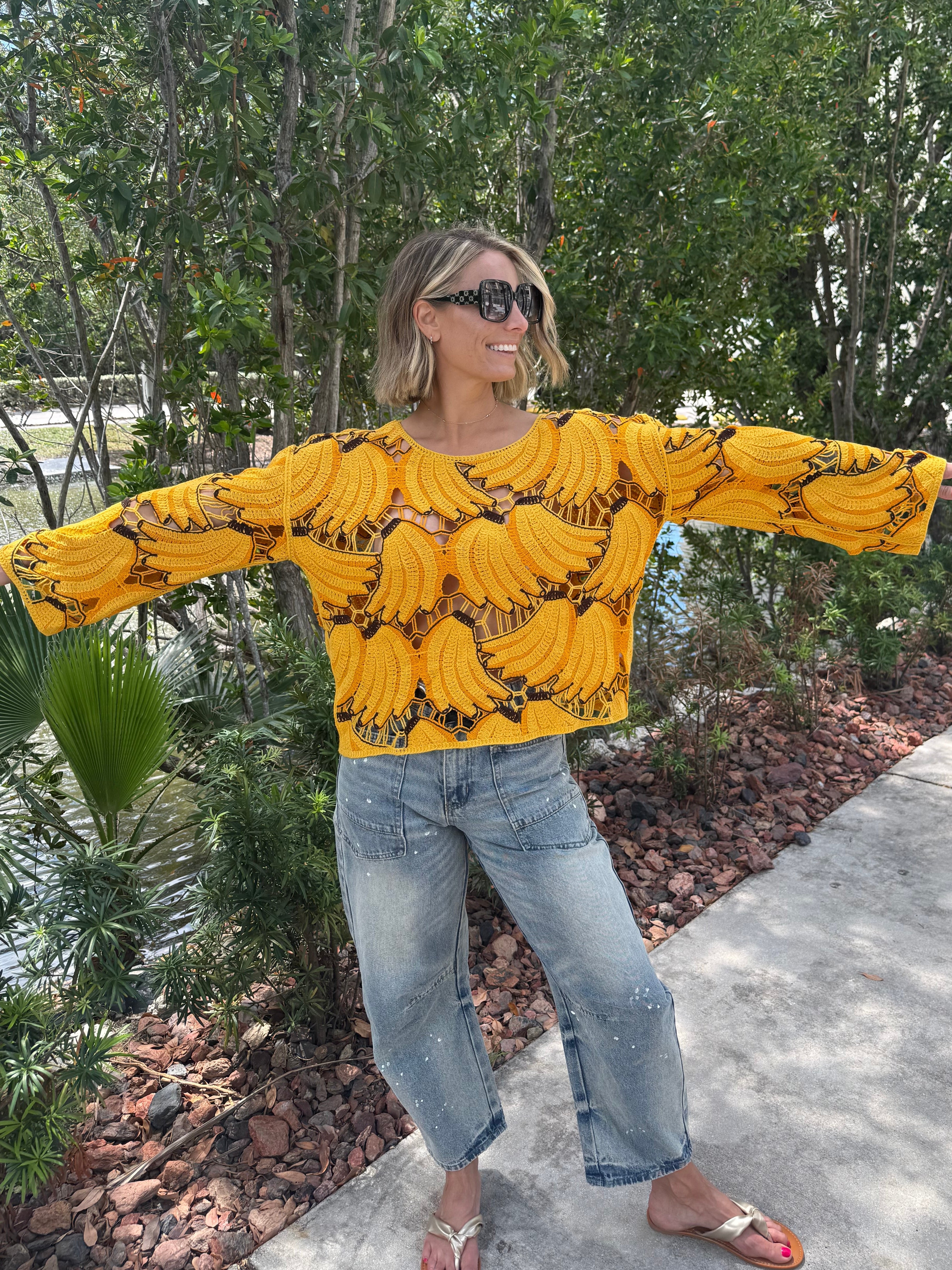 Holy Bananas Crochet Top