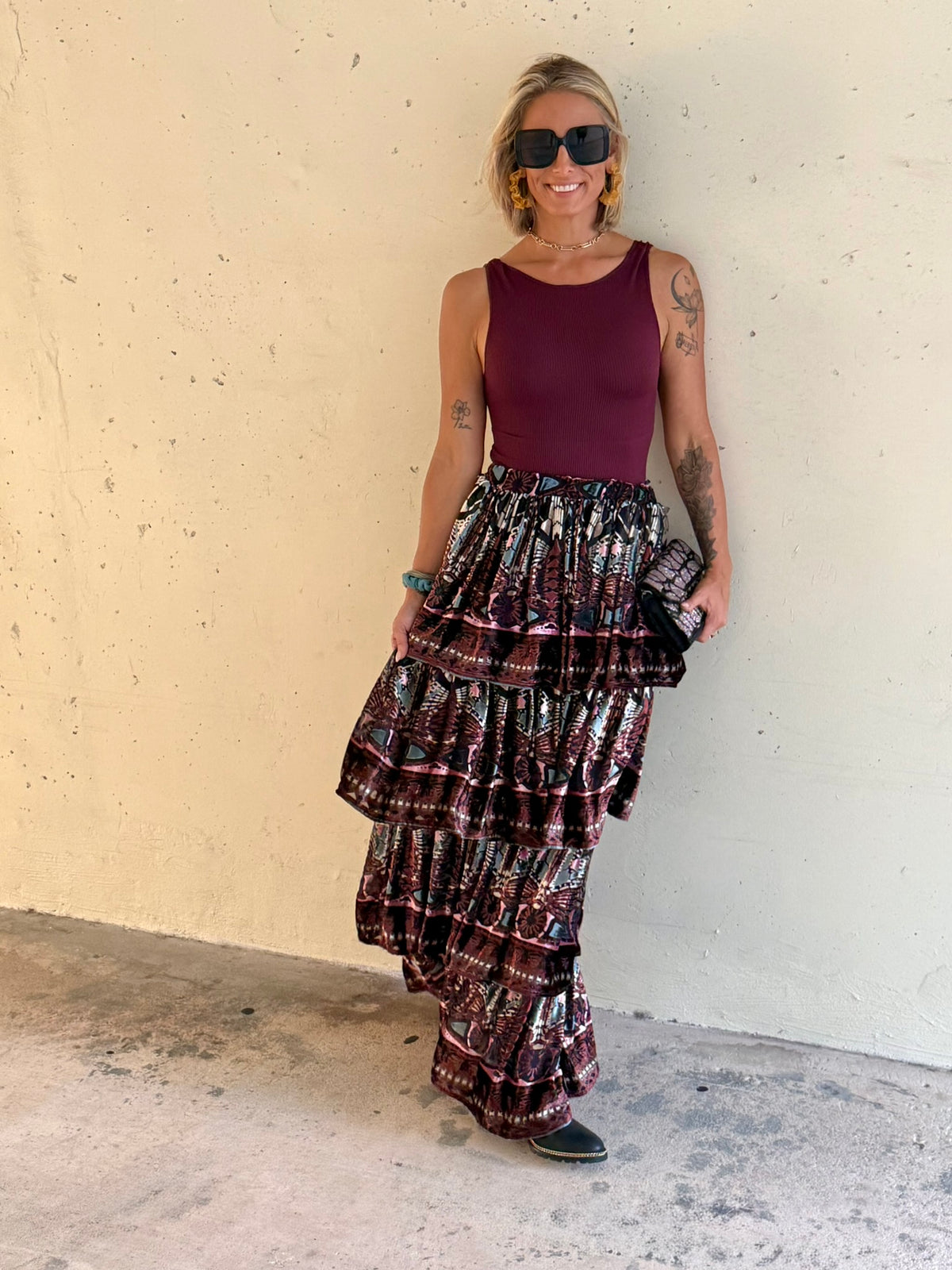 The Midnight Muse Velvet Skirt
