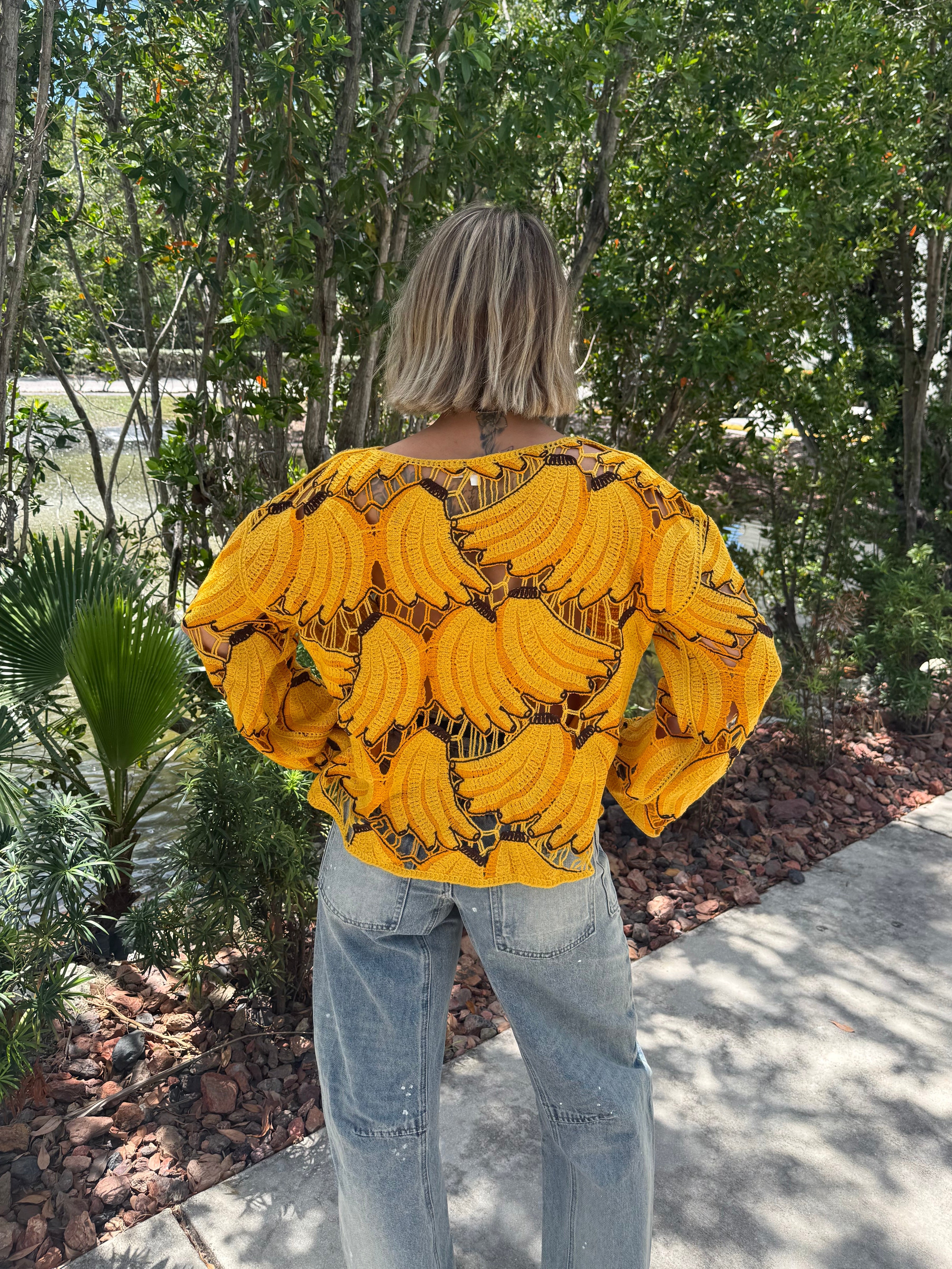 Holy Bananas Crochet Top