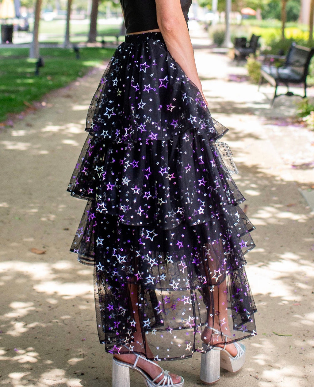 Midnight Stardust Maxi Skirt
