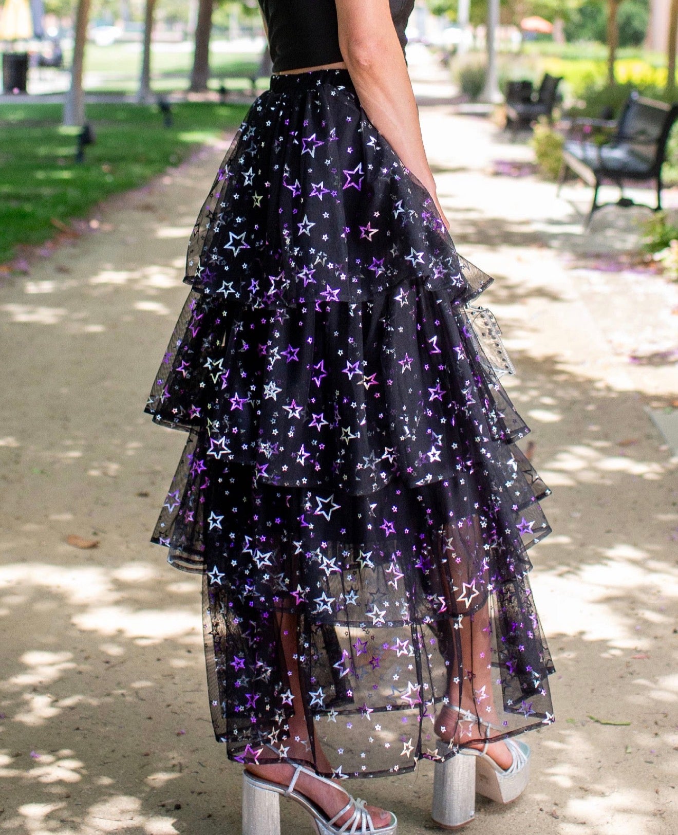 Midnight Stardust Maxi Skirt