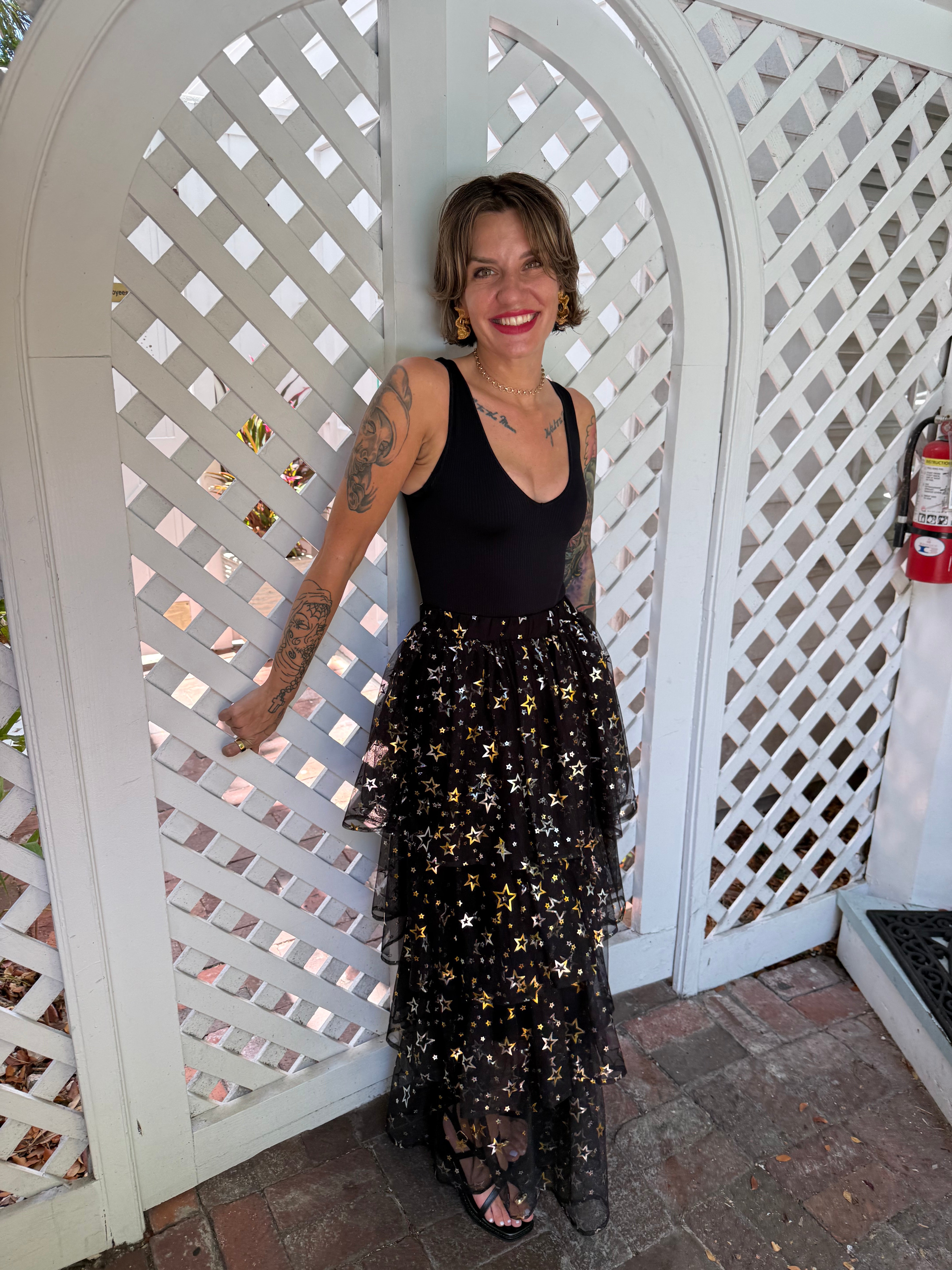 Midnight Stardust Maxi Skirt – Kirbys Closet