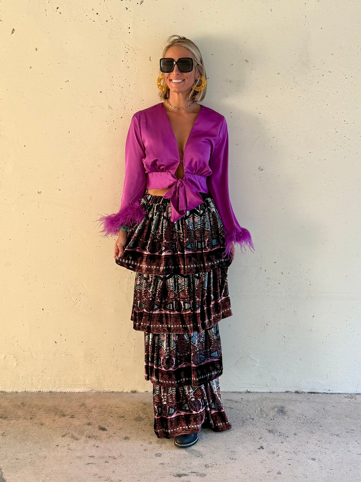 The Midnight Muse Velvet Skirt