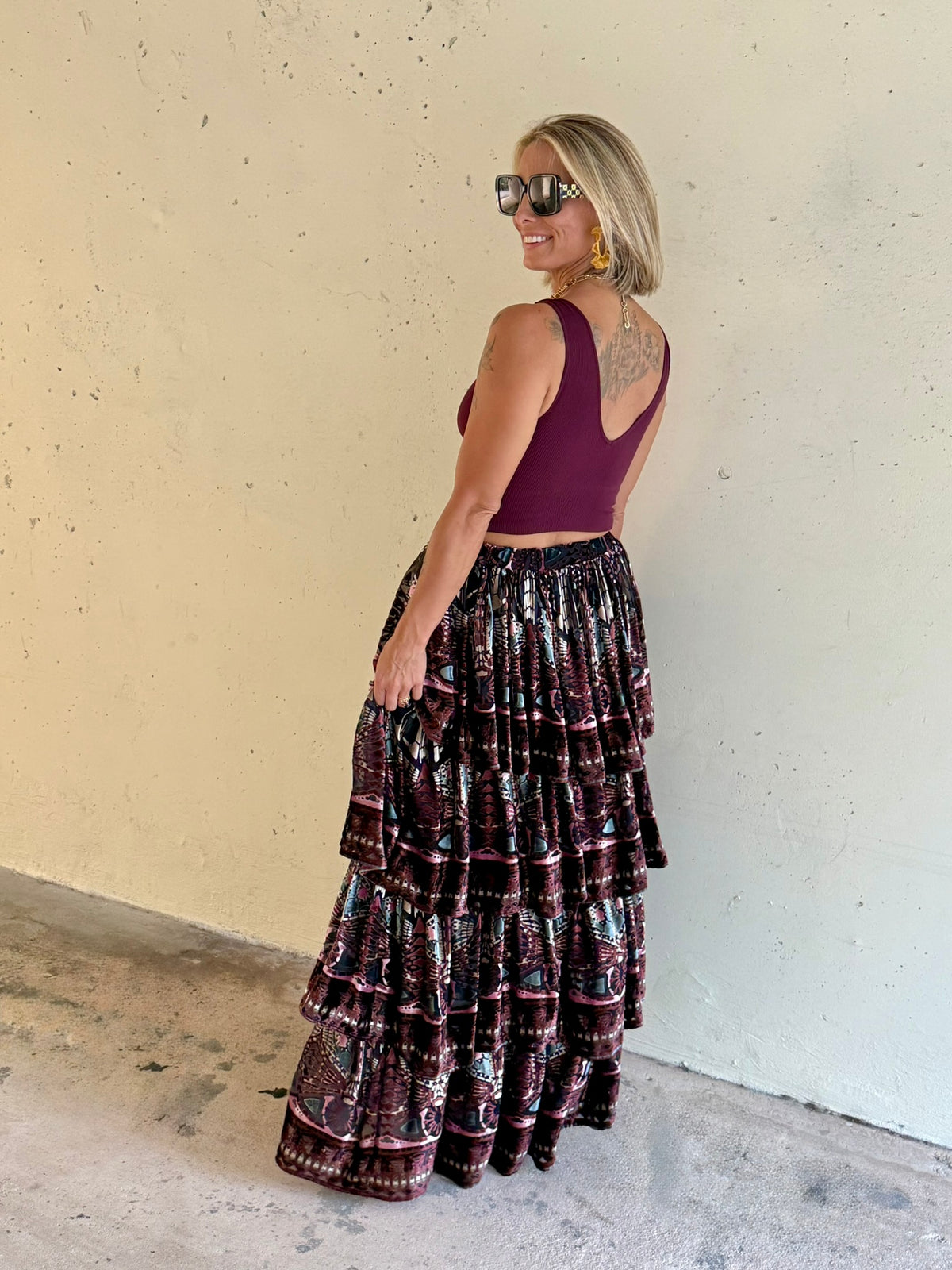 The Midnight Muse Velvet Skirt
