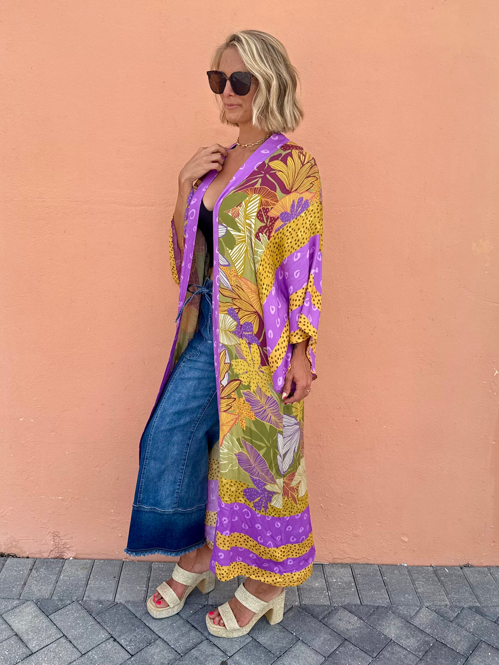 Saffron Jungle Kimono