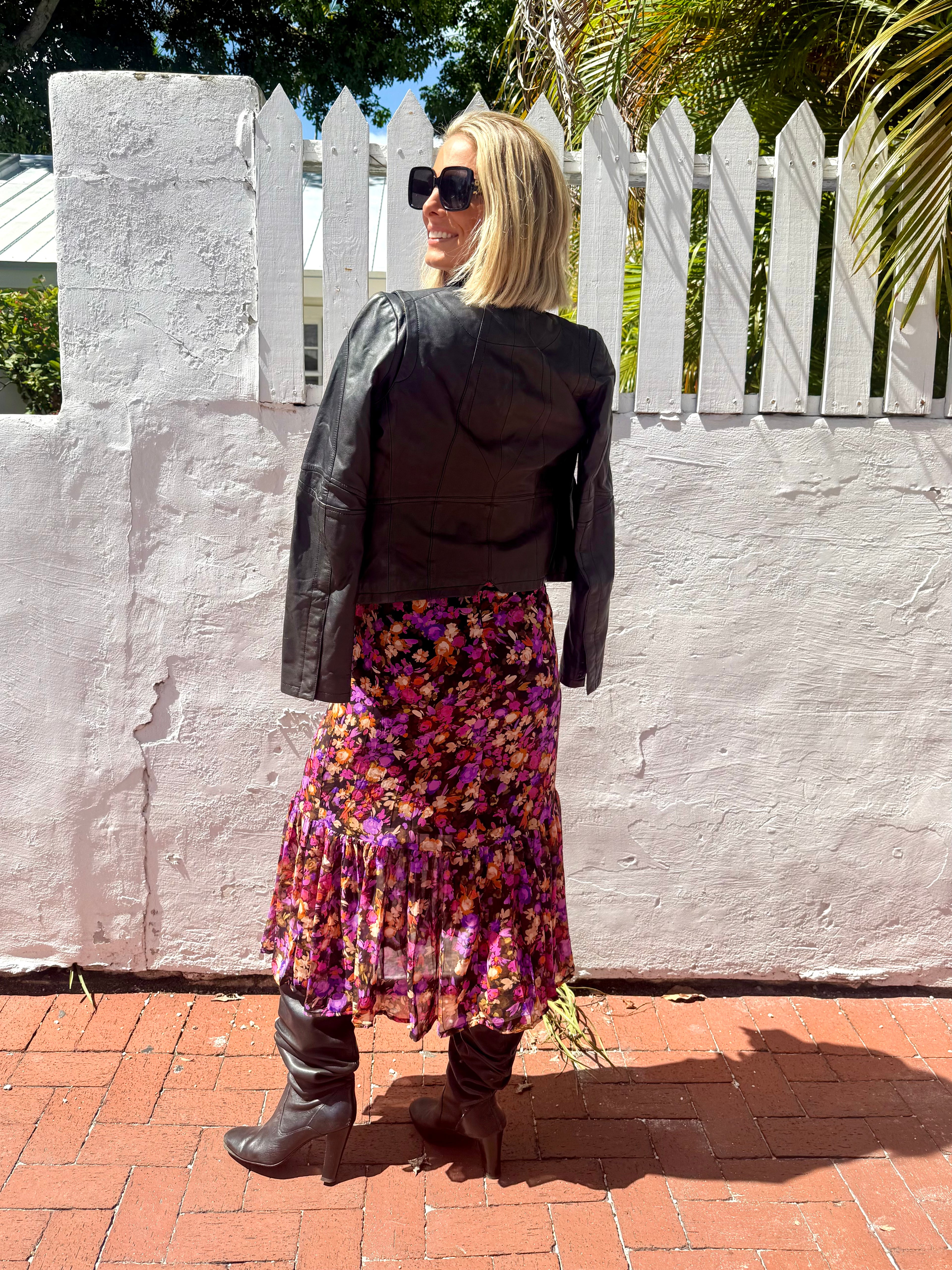 The Bordeaux Bloom Dress