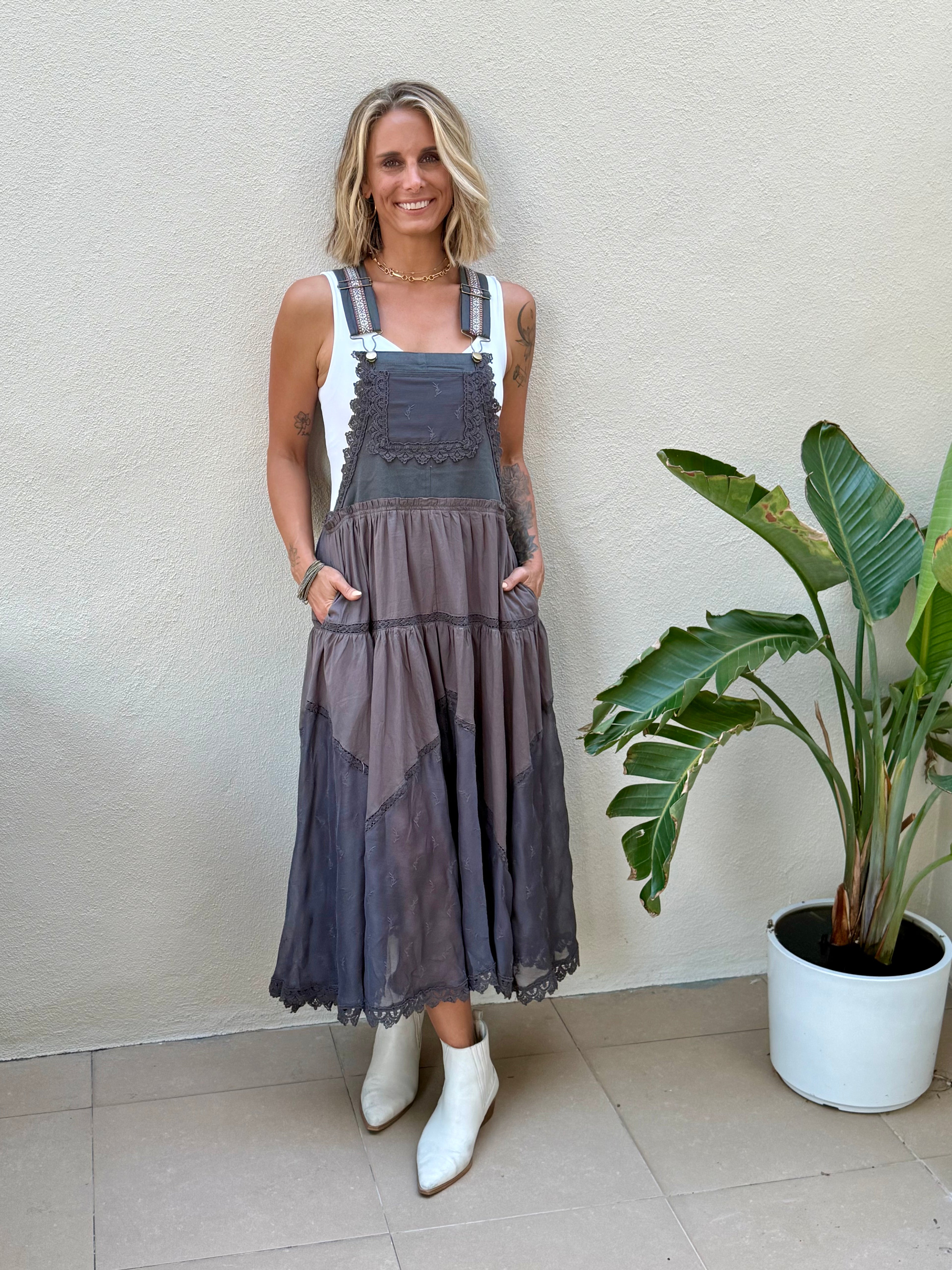The Boho Darling Overall Maxi