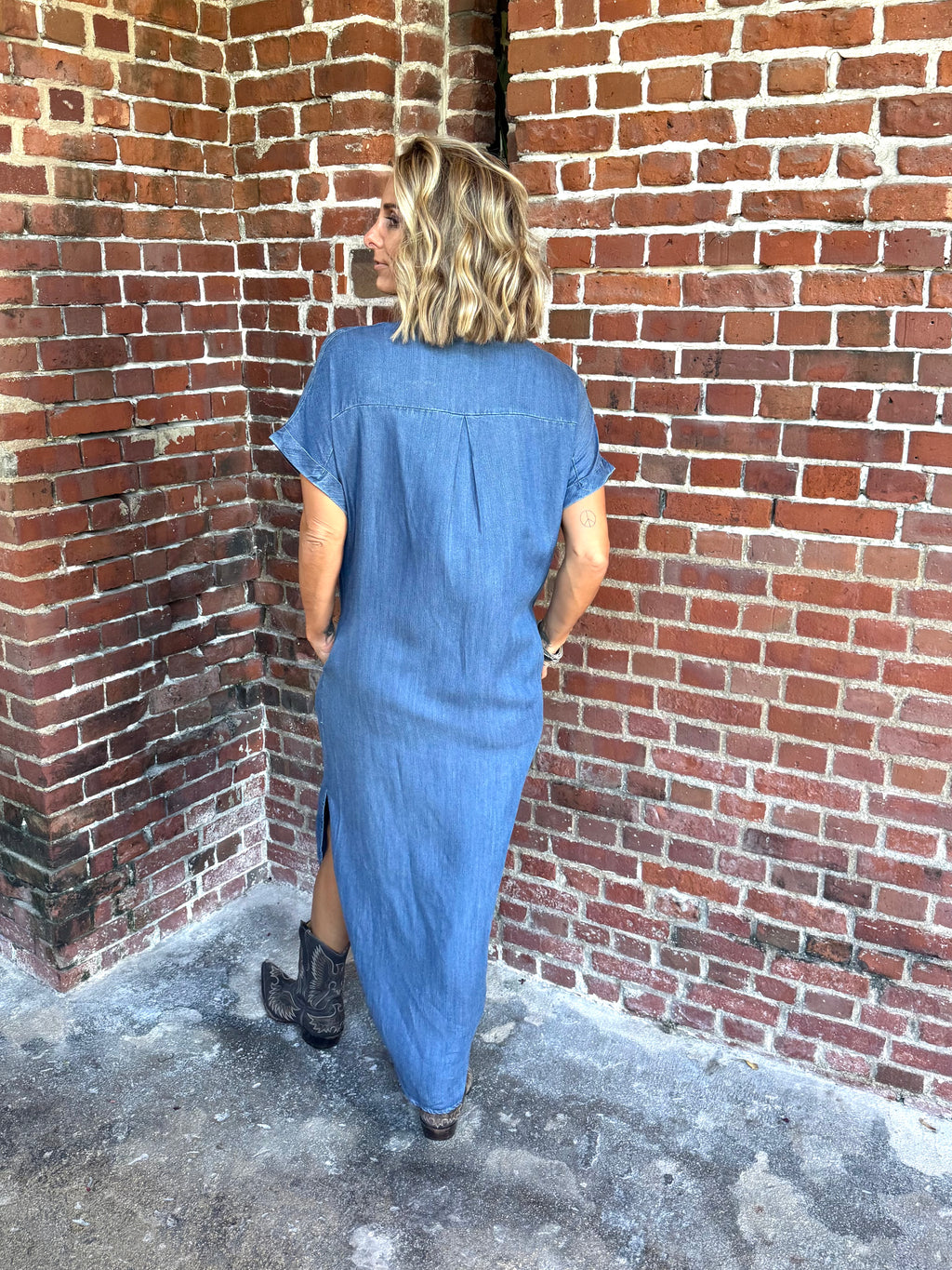 The Easy Does It Denim Maxi