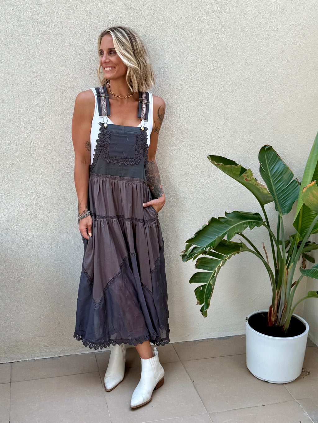 The Boho Darling Overall Maxi