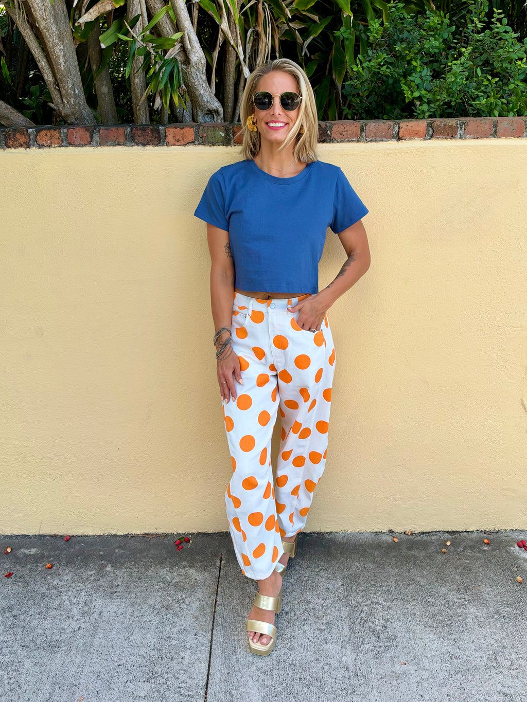 Dot Your Average Denim Pants