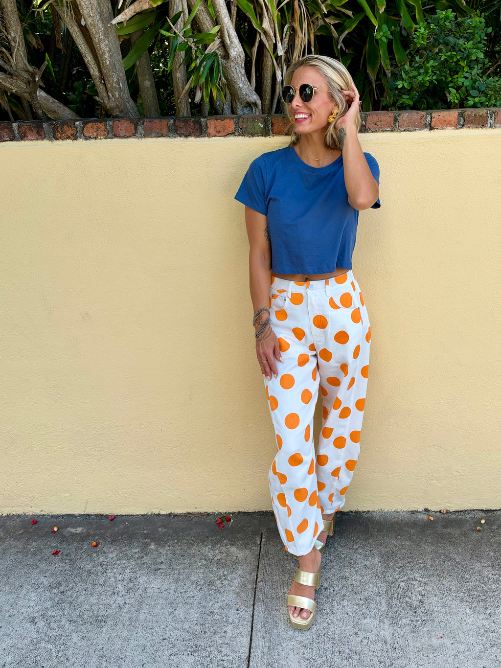 Dot Your Average Denim Pants