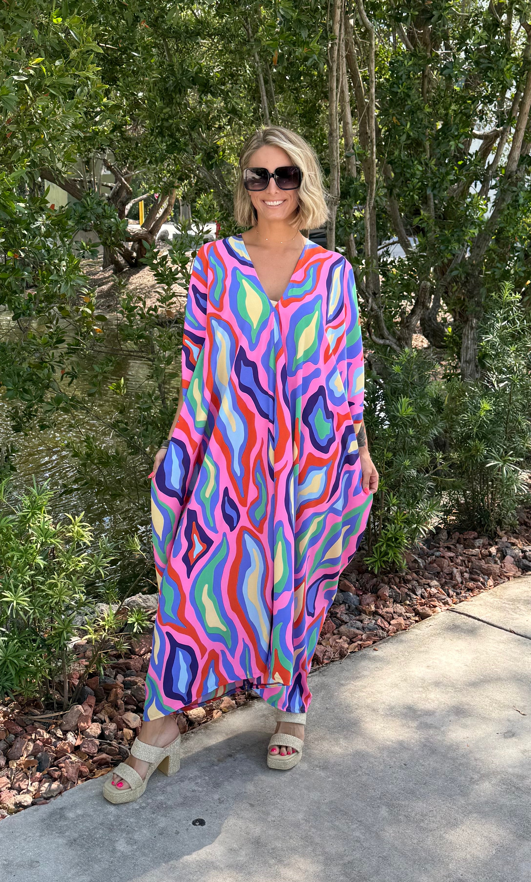 The Electric Sunset Caftan