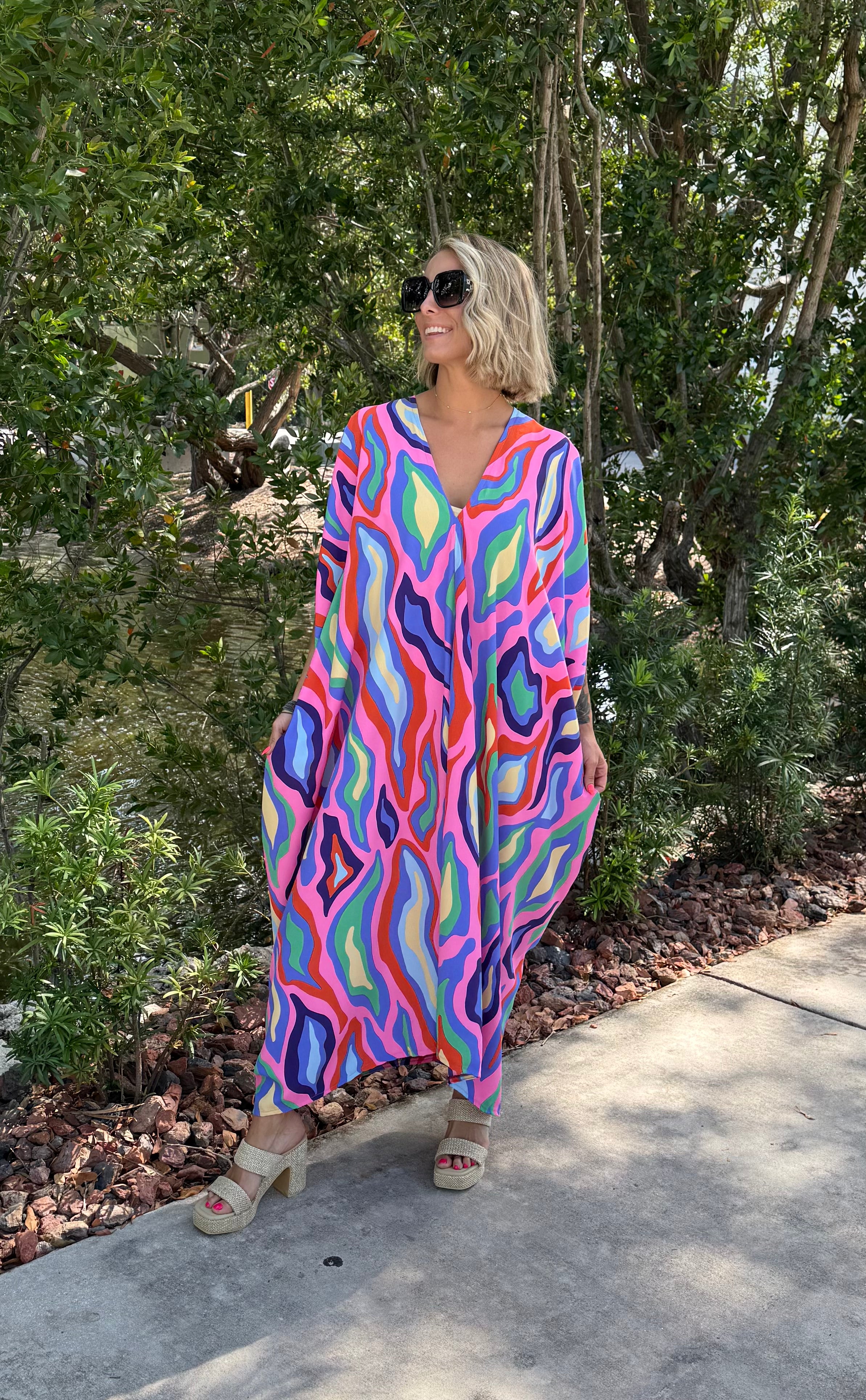 The Electric Sunset Caftan