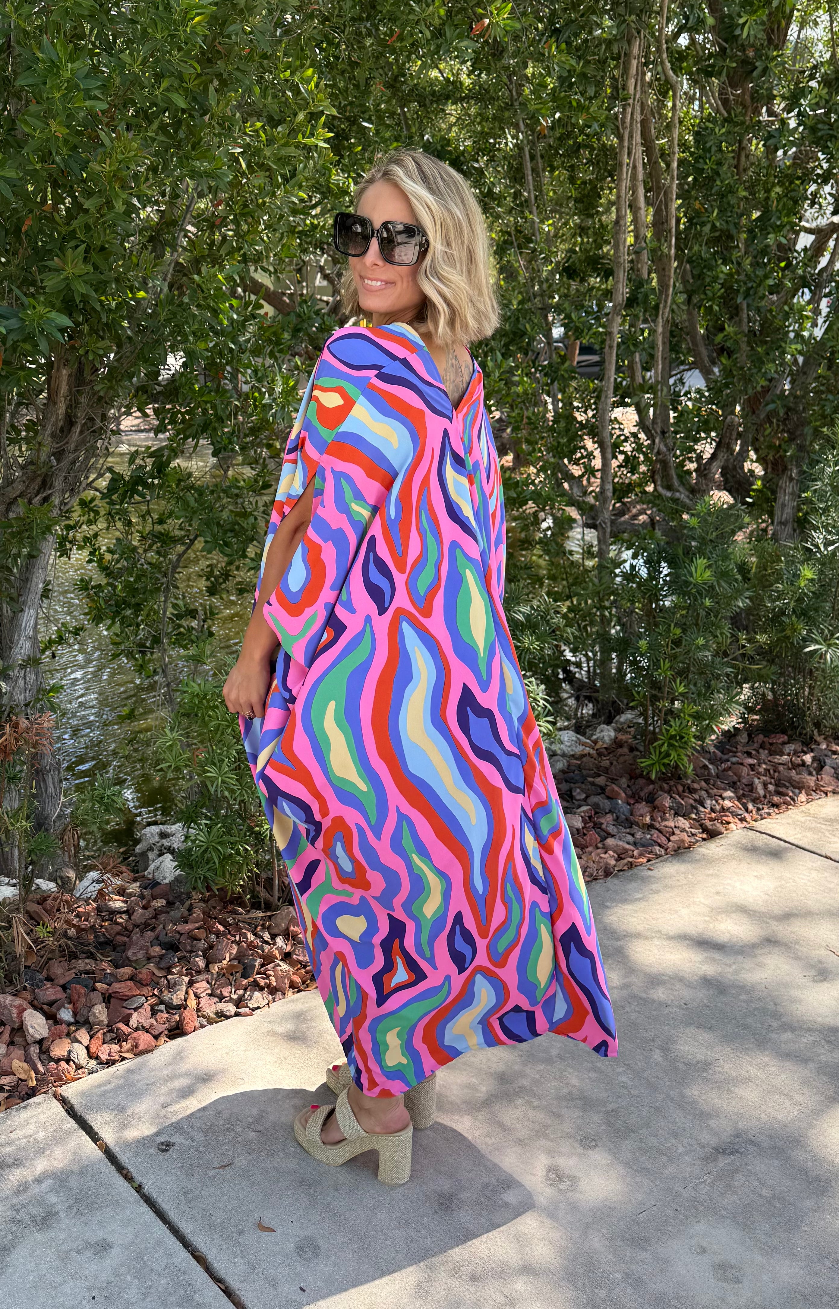 The Electric Sunset Caftan