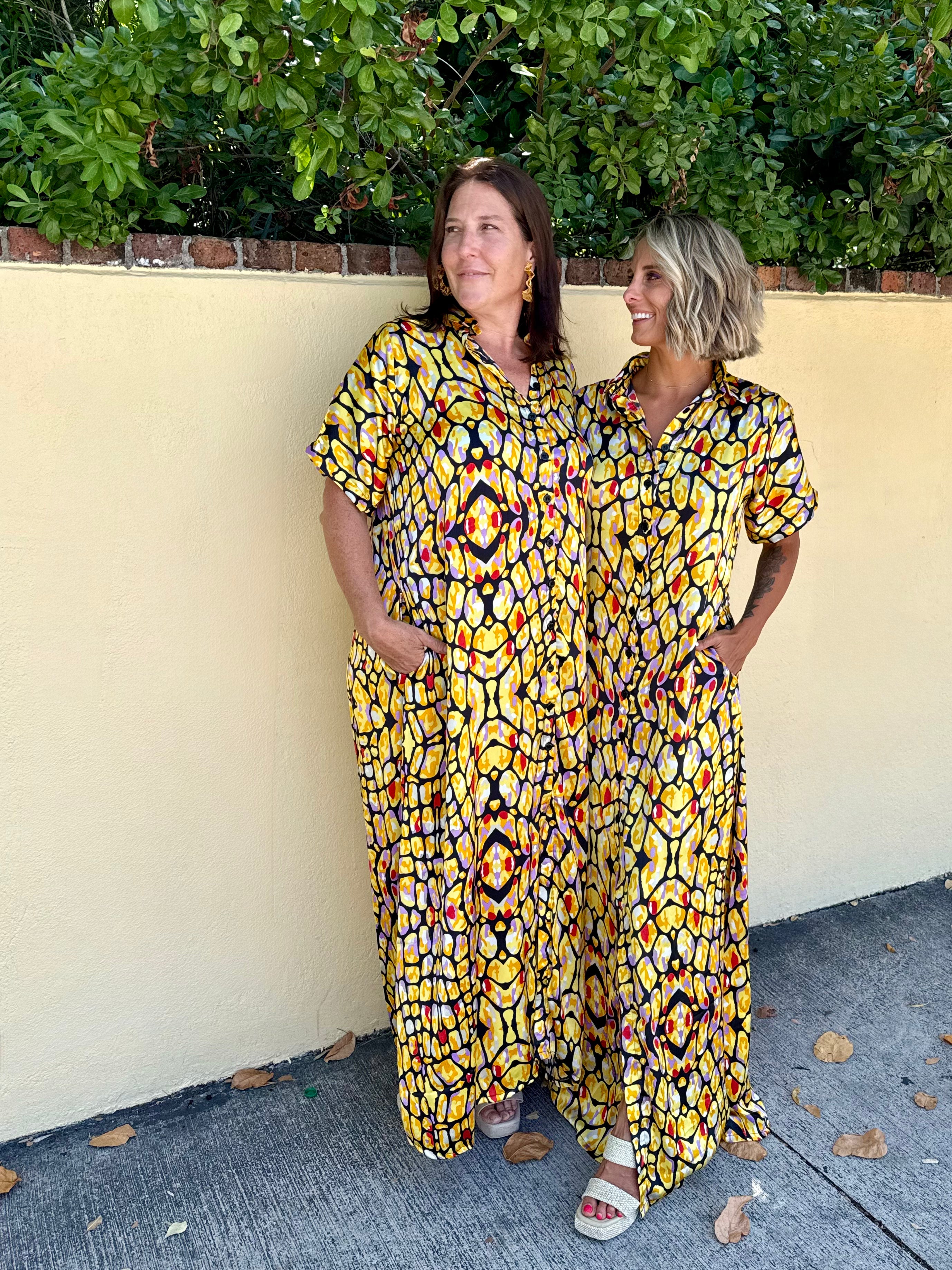 Sundrenched Silk Kaftan