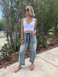 Barrel Babe Belted Jeans