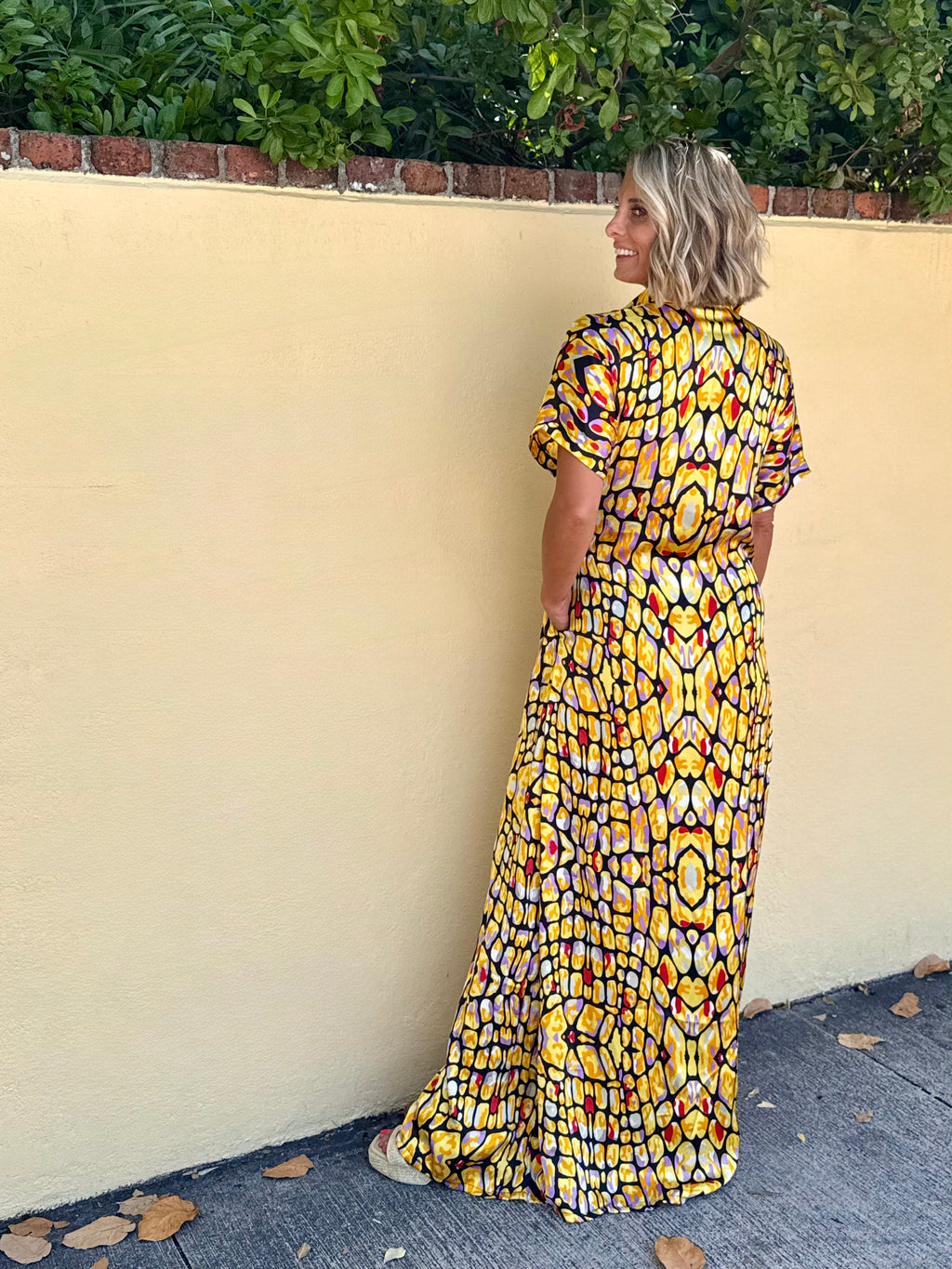 Sundrenched Silk Kaftan