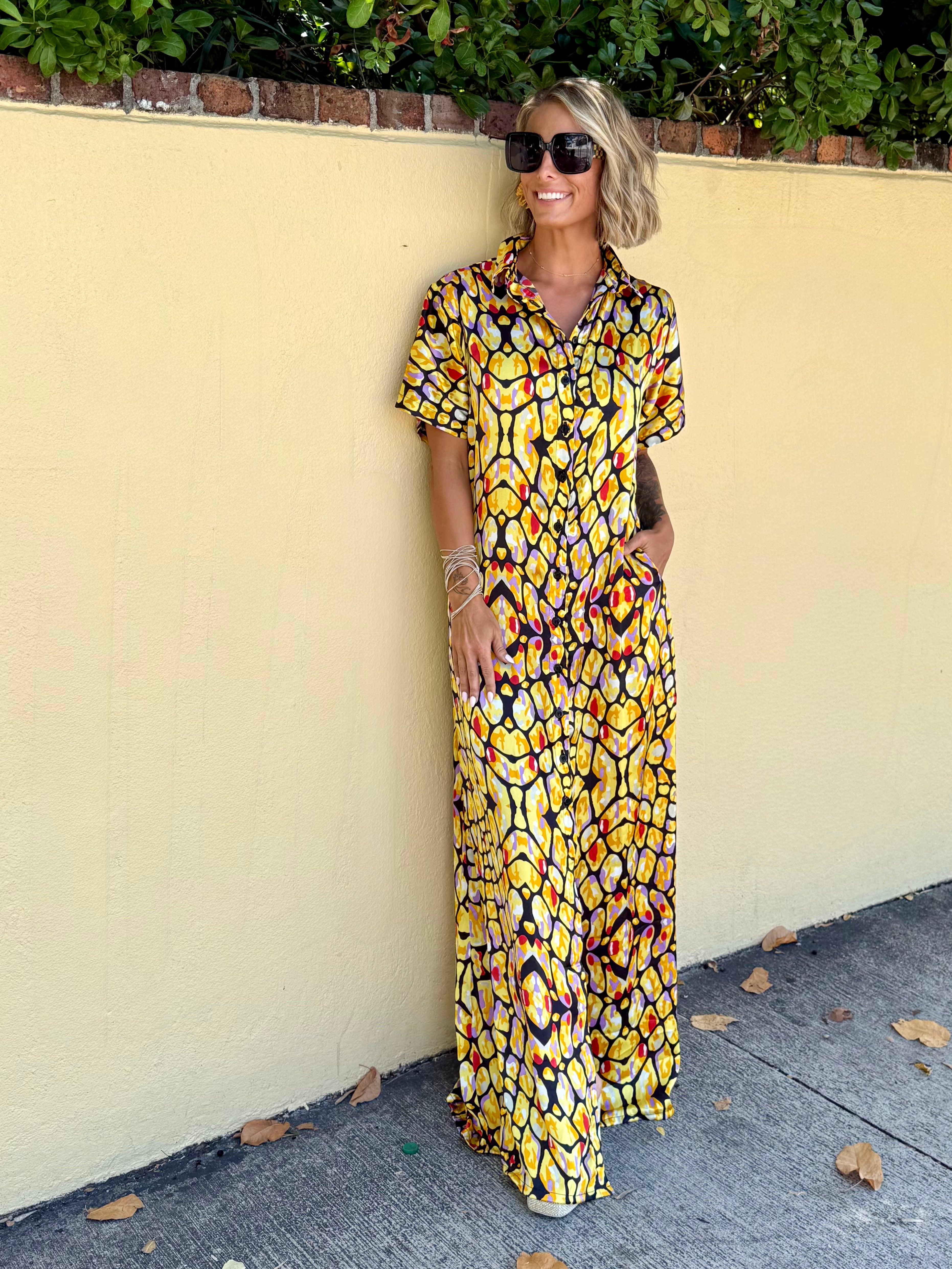 Sundrenched Silk Kaftan