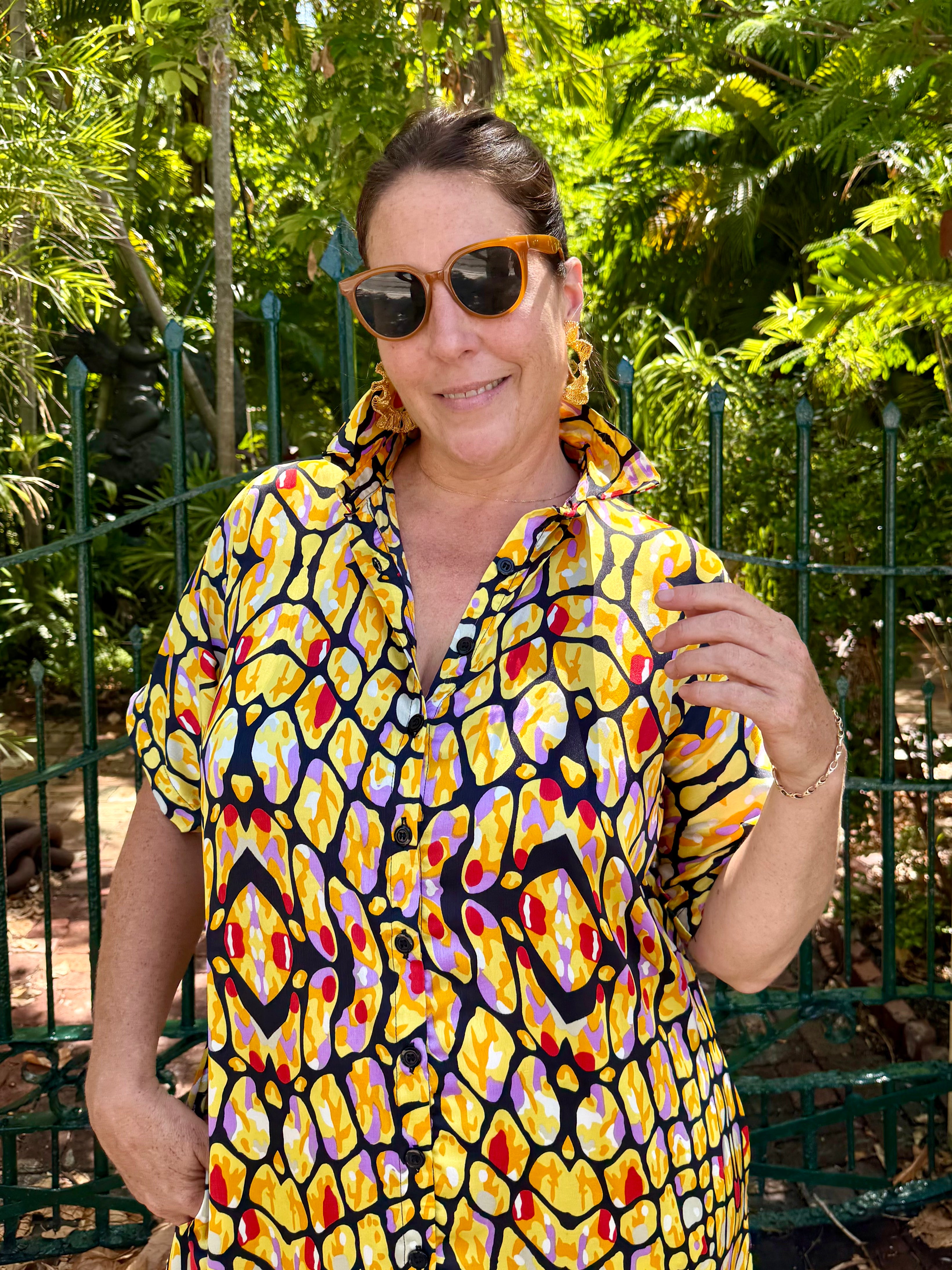 Sundrenched Silk Kaftan