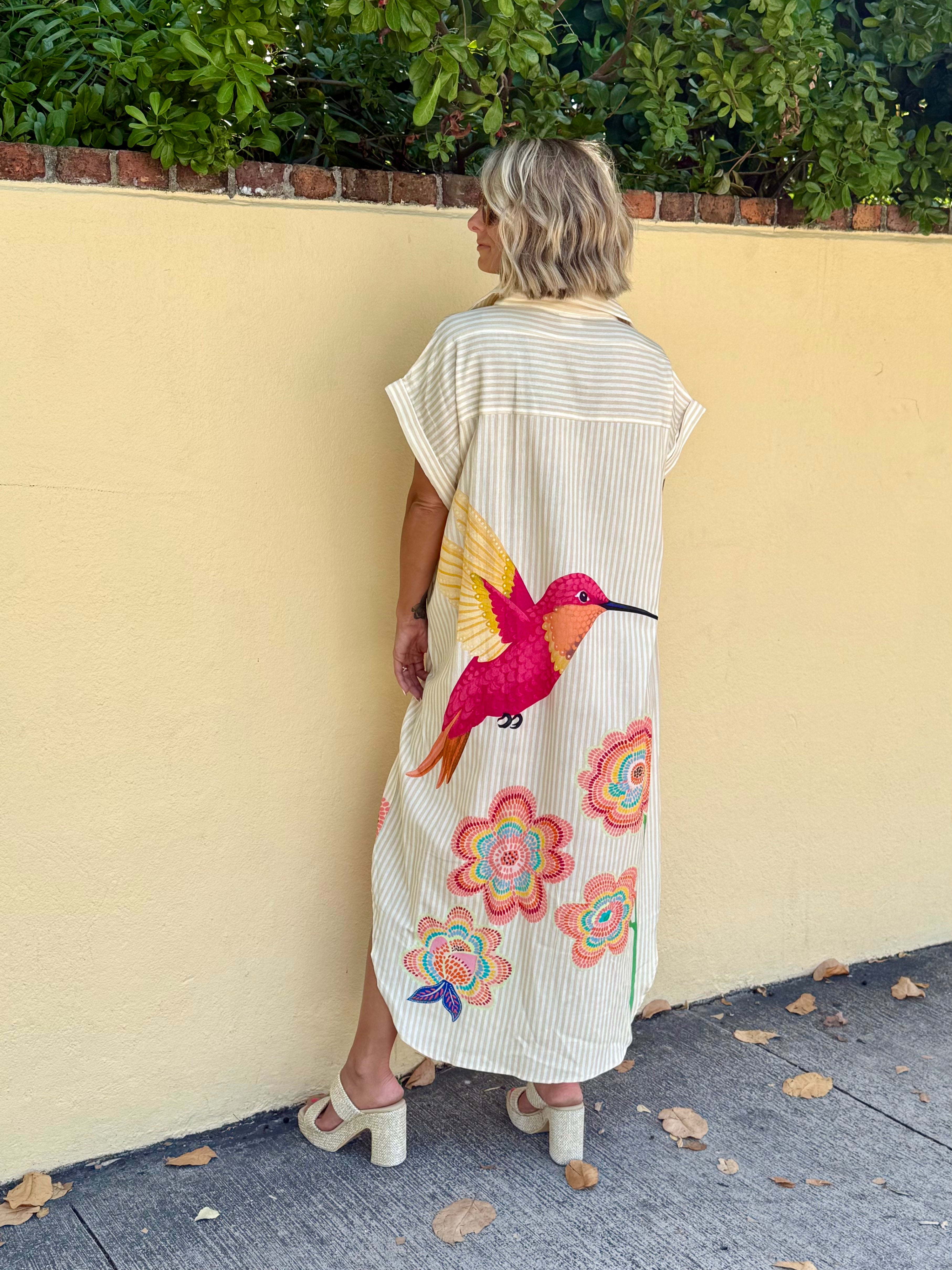 Hummingbird Haven Kaftan
