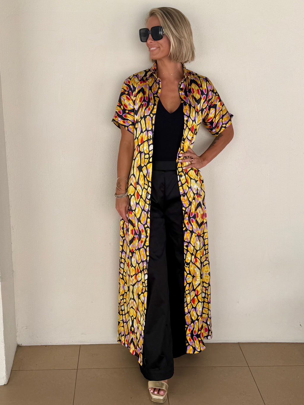 Sundrenched Silk Kaftan