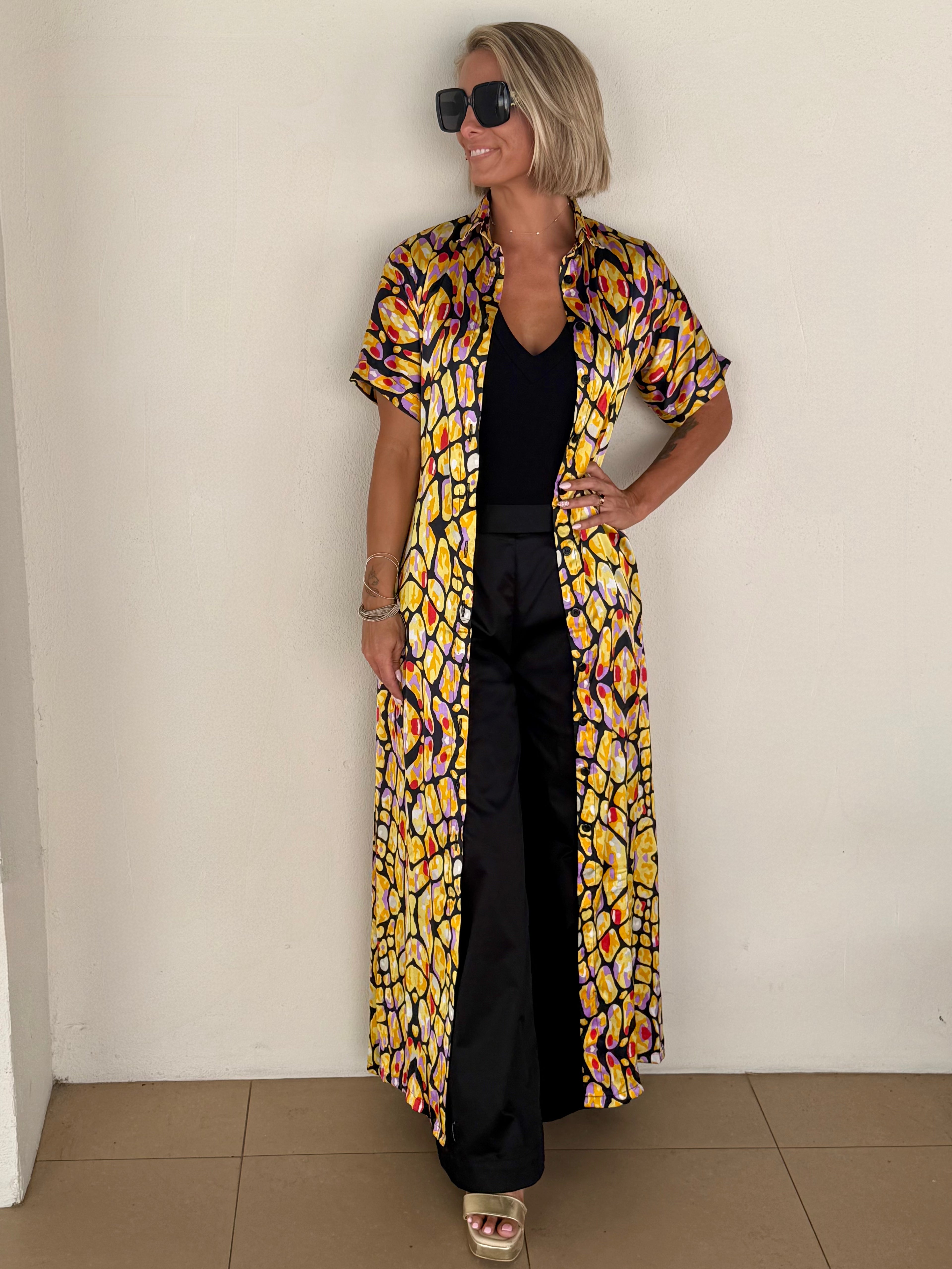 Sundrenched Silk Kaftan