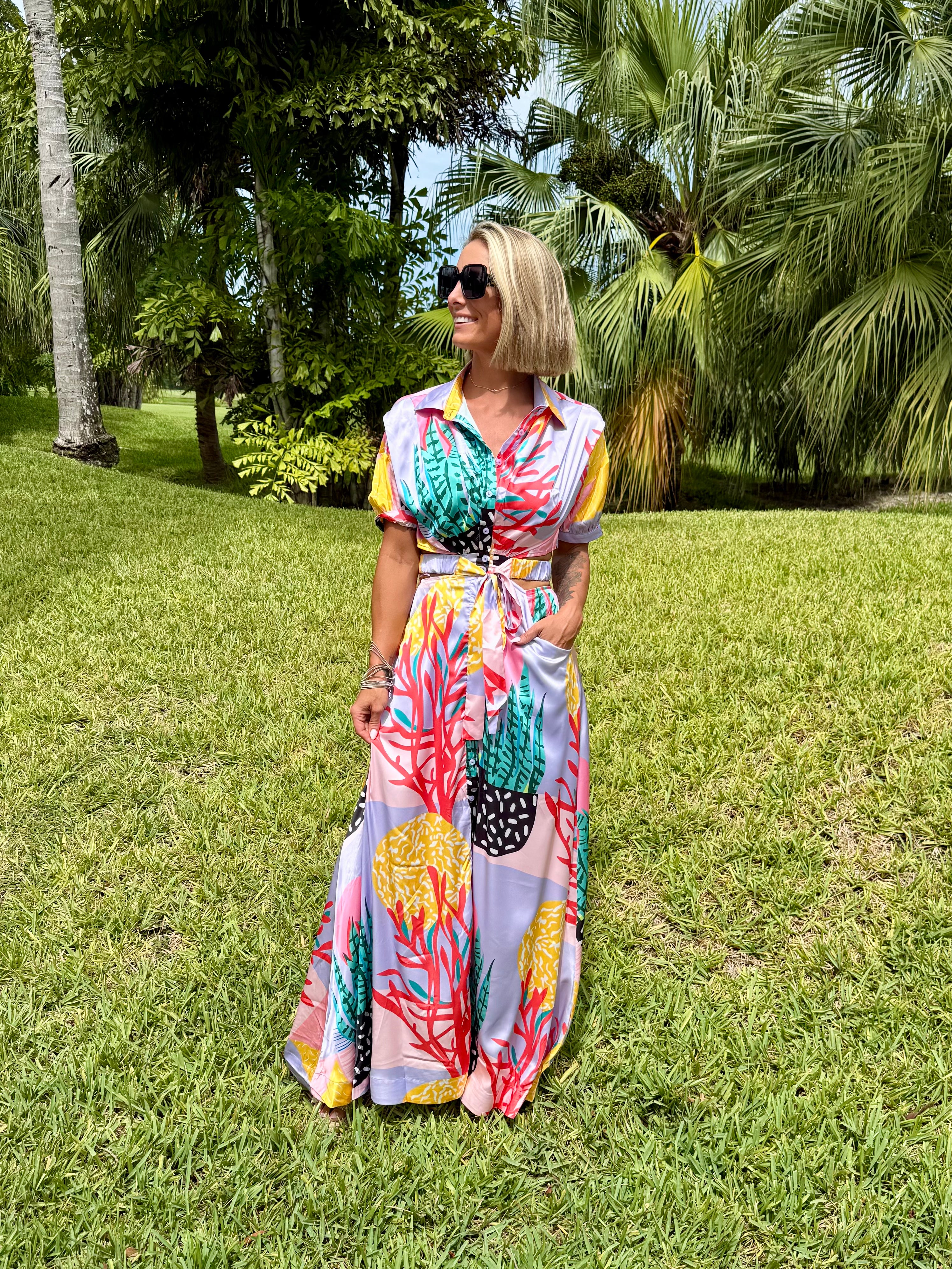 Coral Cove Maxi Dress