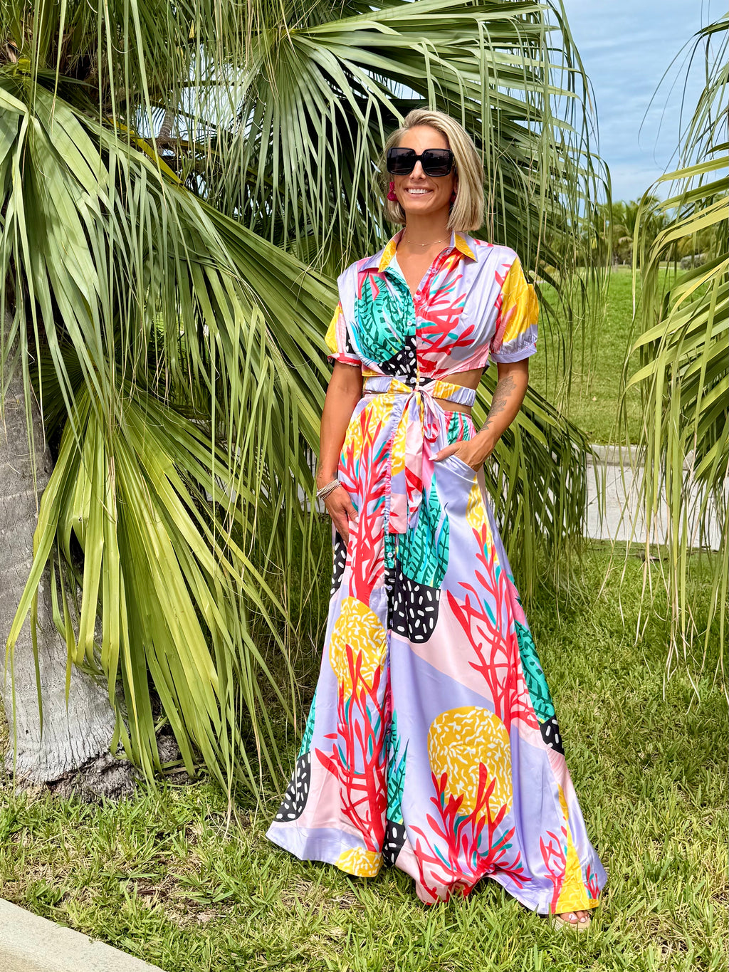 Coral Cove Maxi Dress