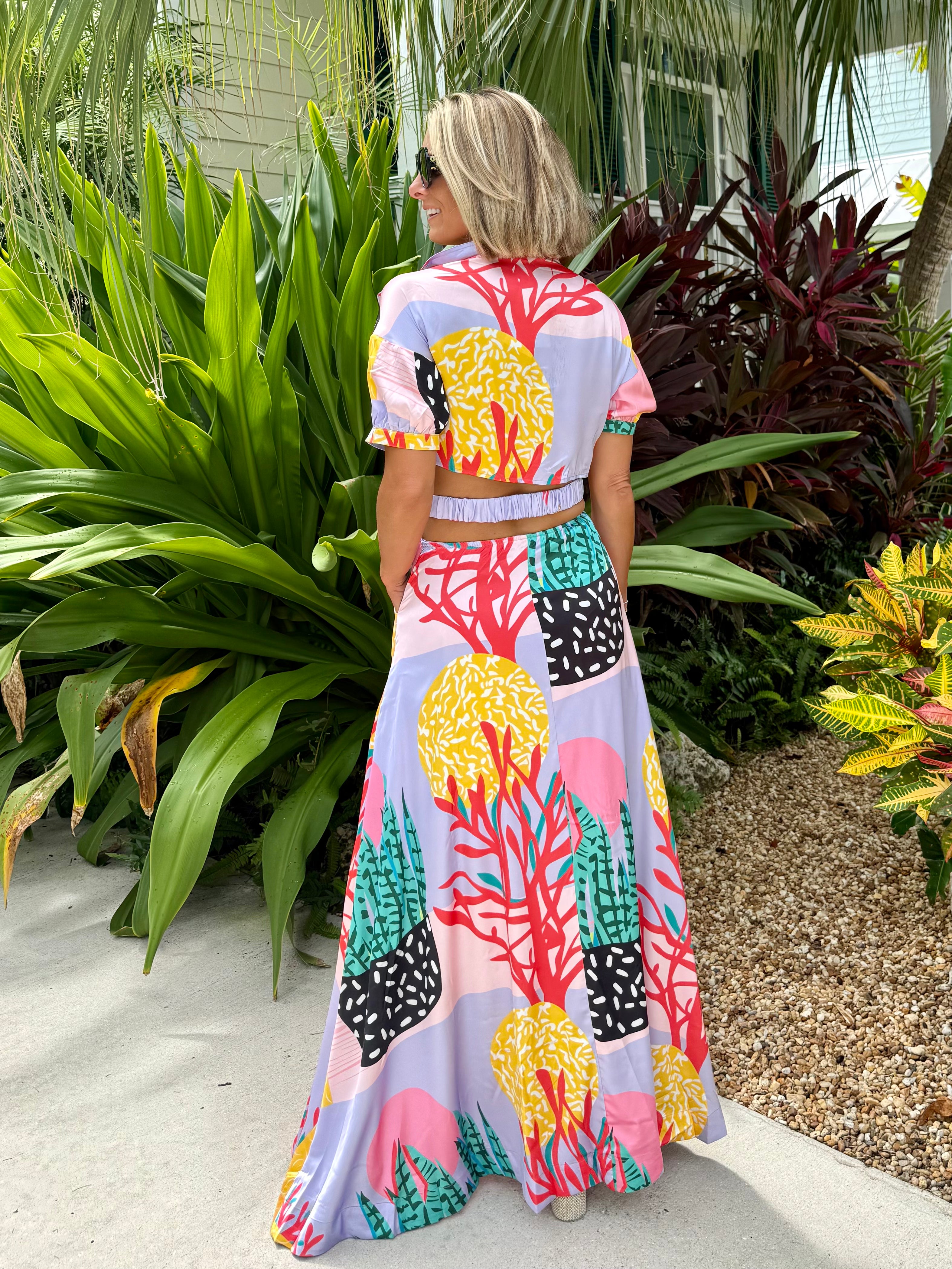 Coral Cove Maxi Dress