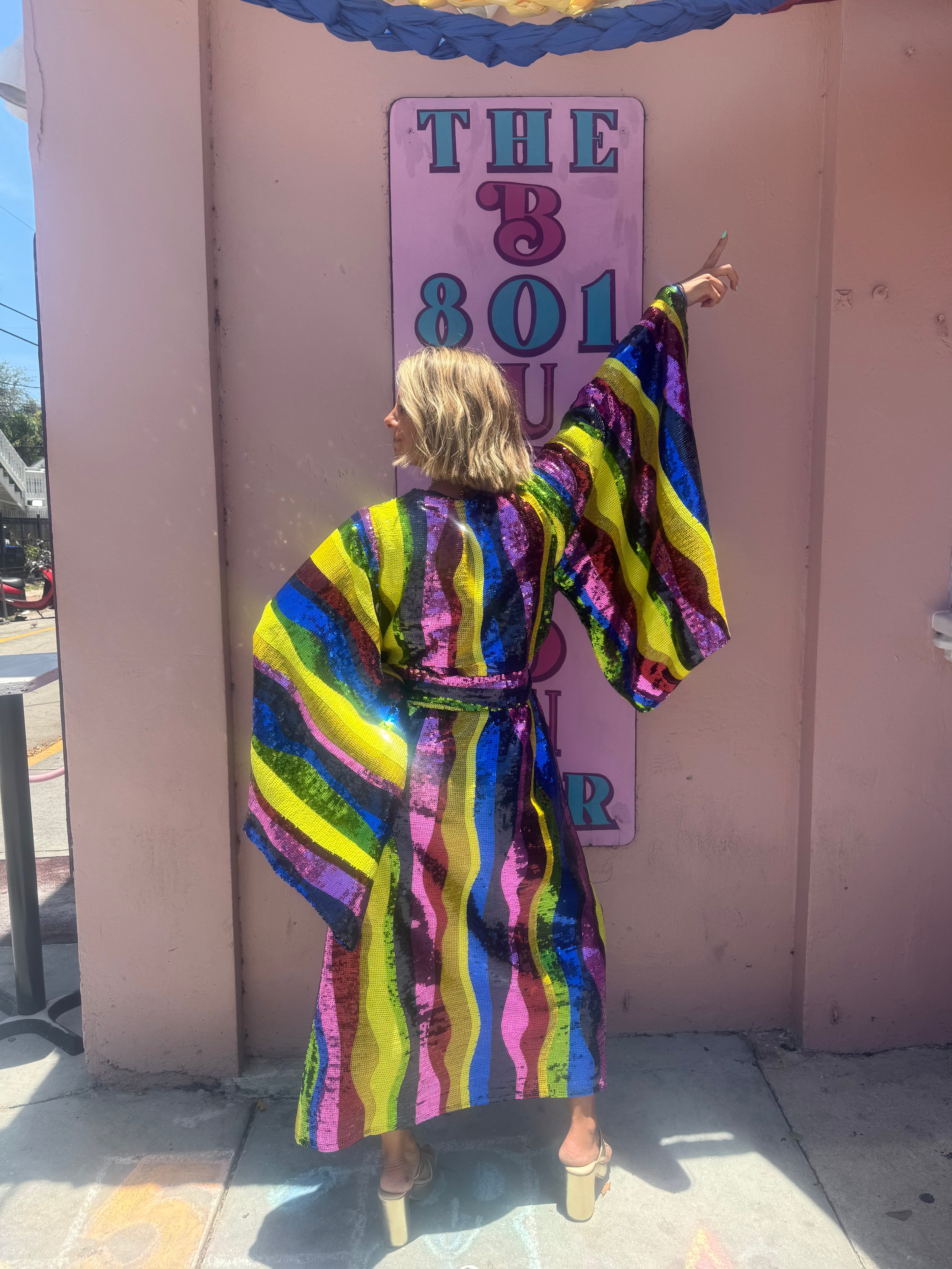 Sequin Sunshine Kimono
