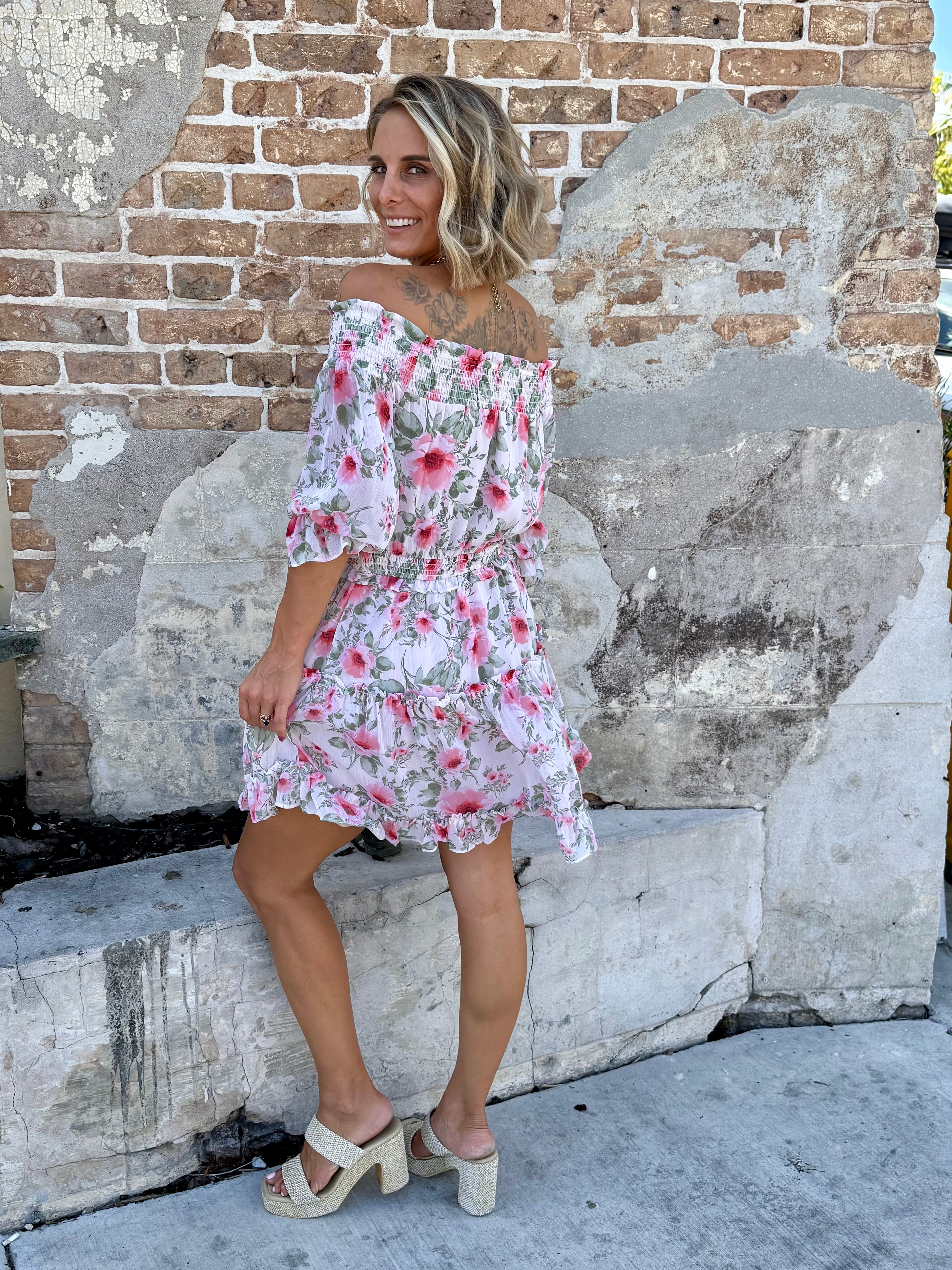 The Rosy Mini Dress