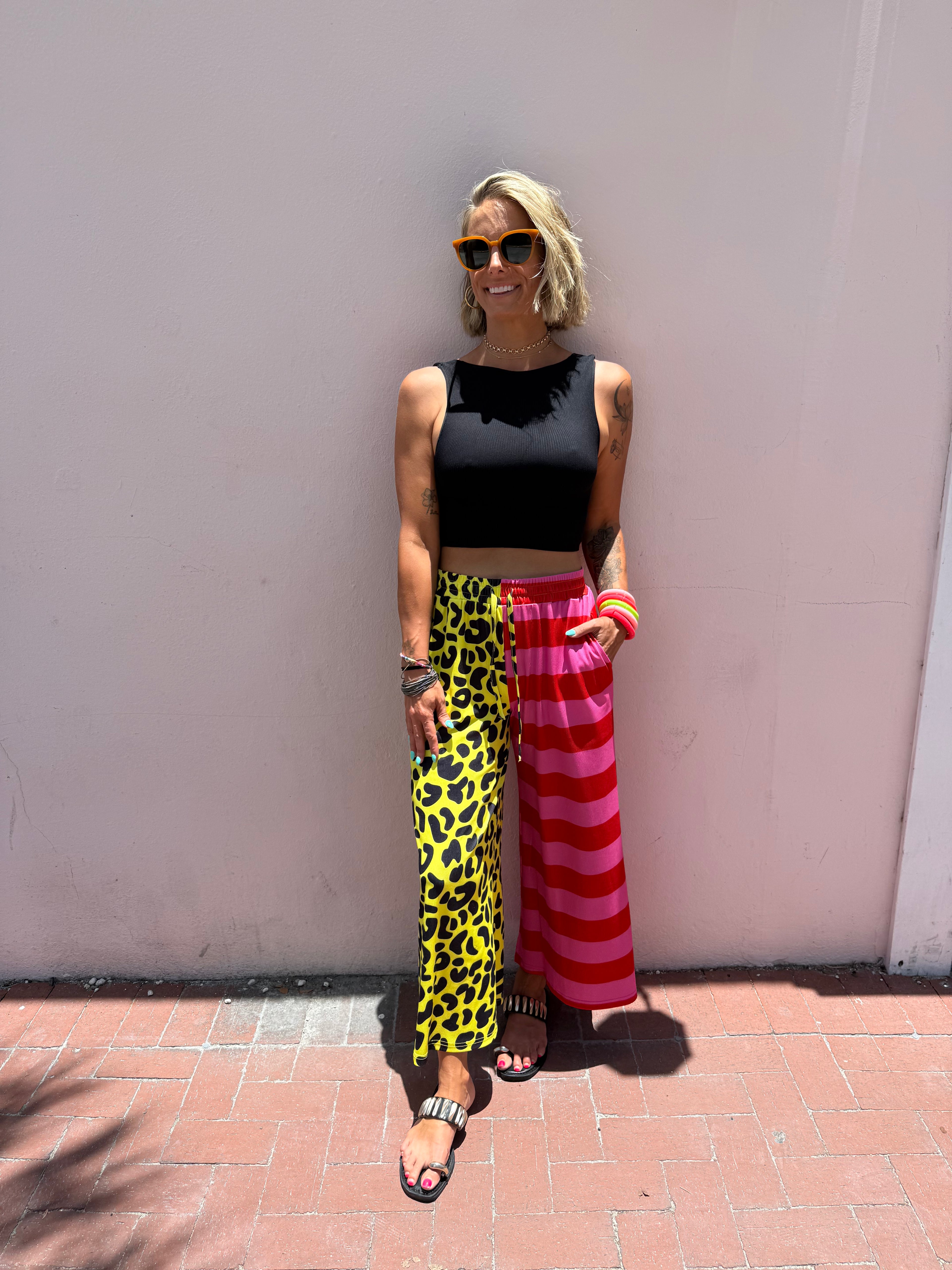 Neon Jungle Cropped Pants