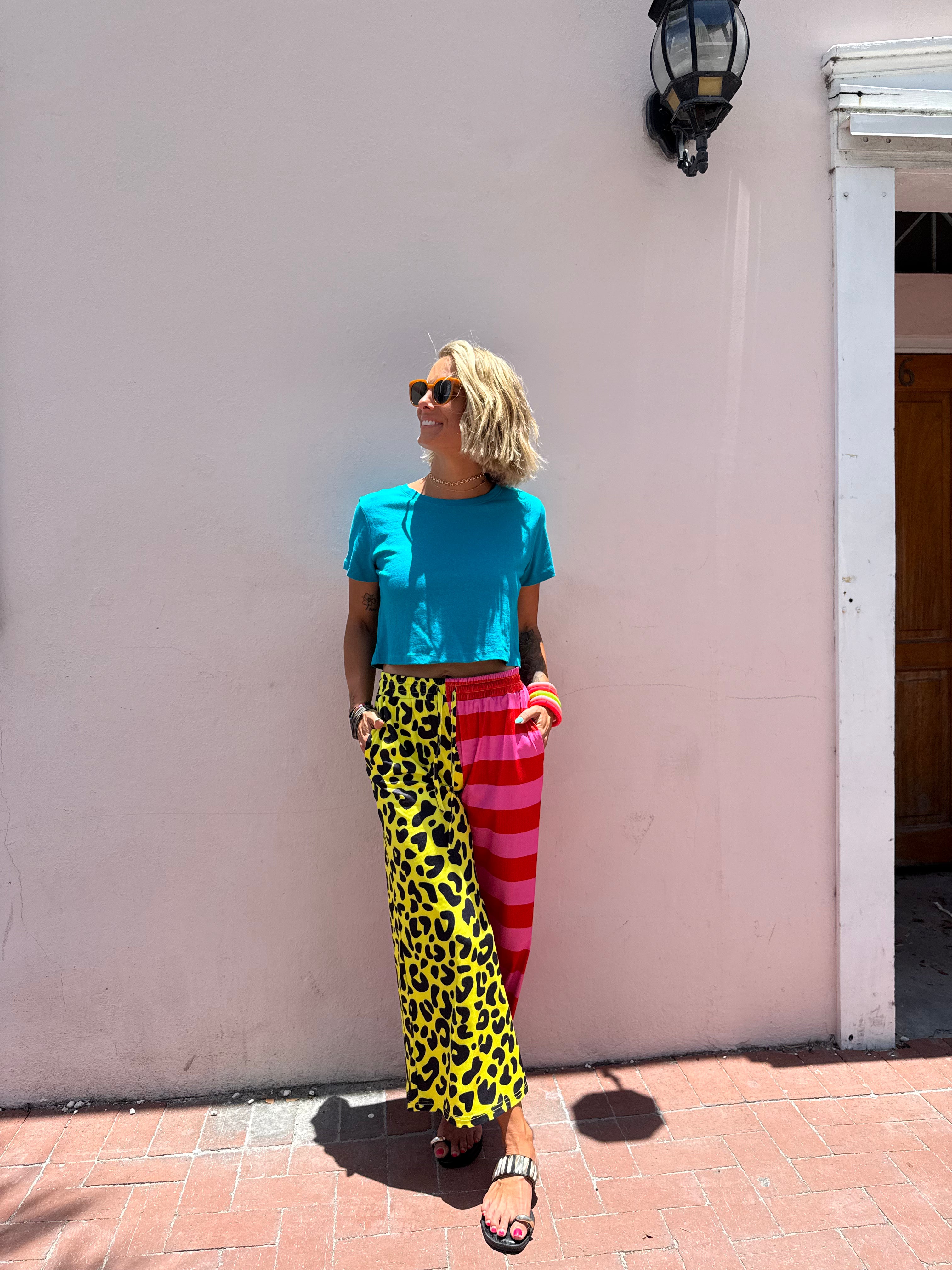 Neon Jungle Cropped Pants