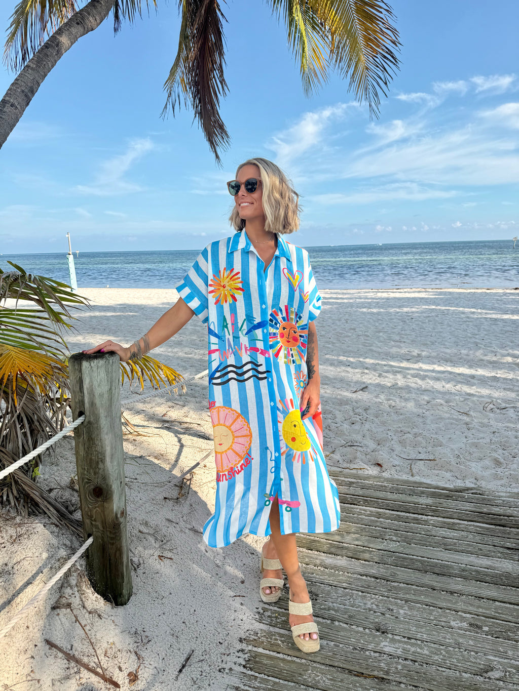 Hello Sunshine Shirt Dress