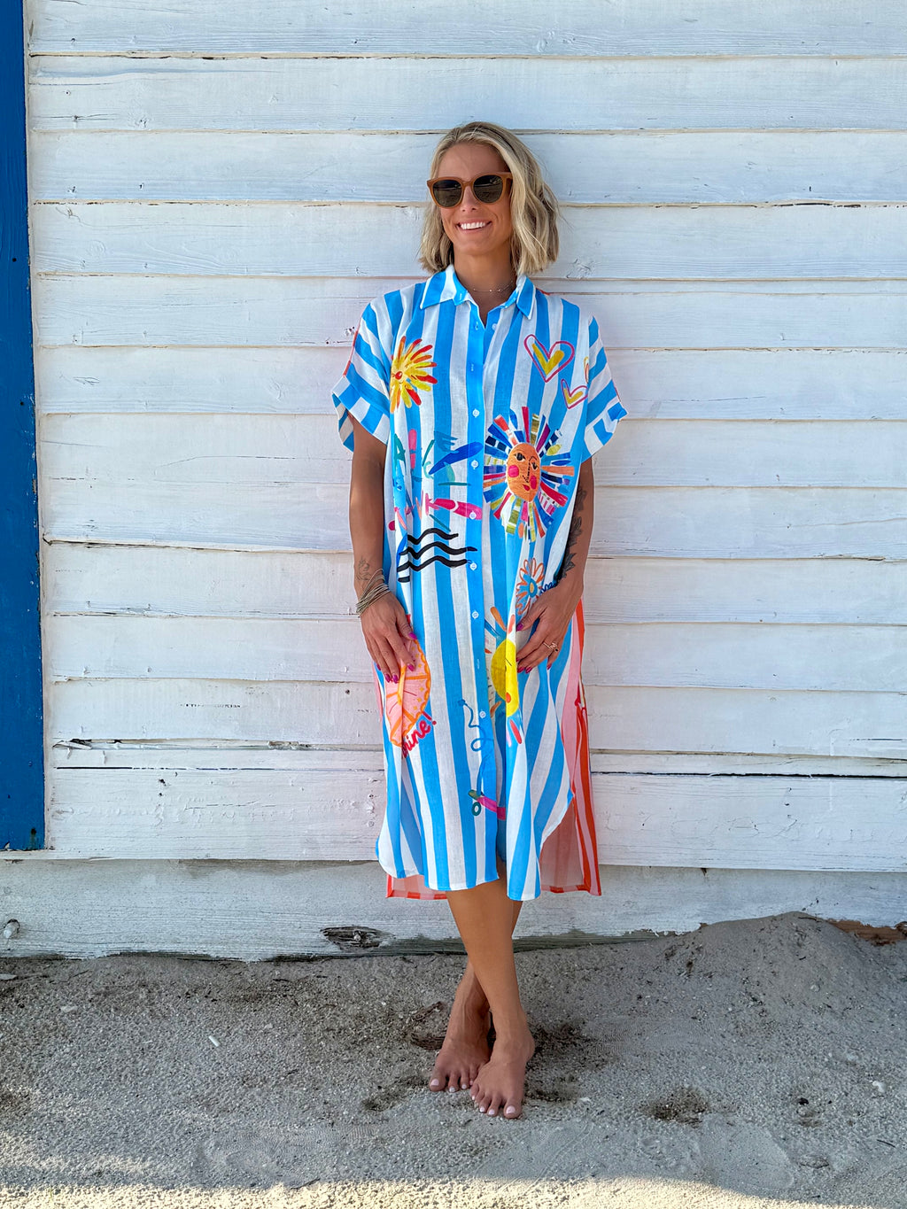 Hello Sunshine Shirt Dress