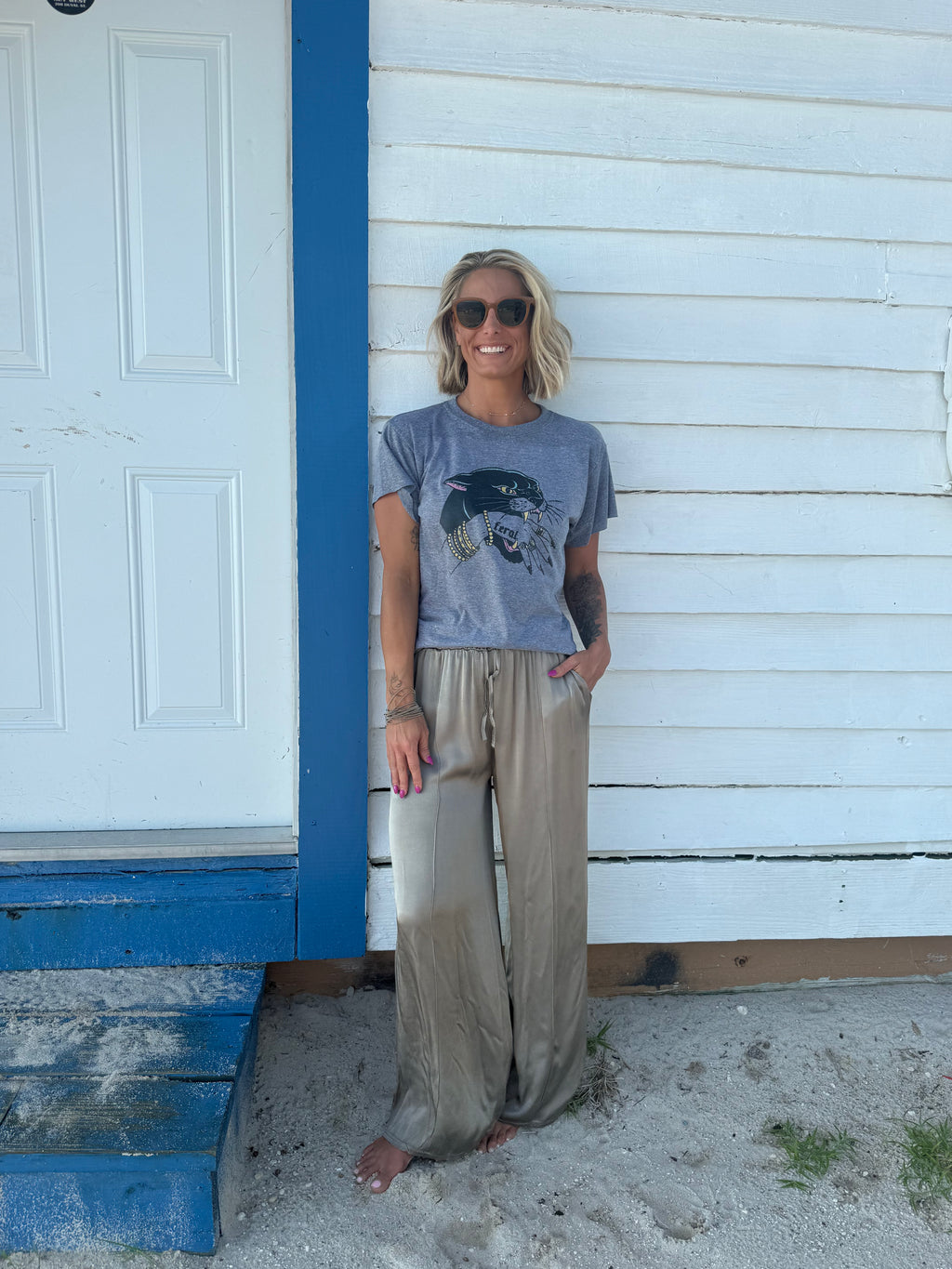 The Sienna Satin Pants