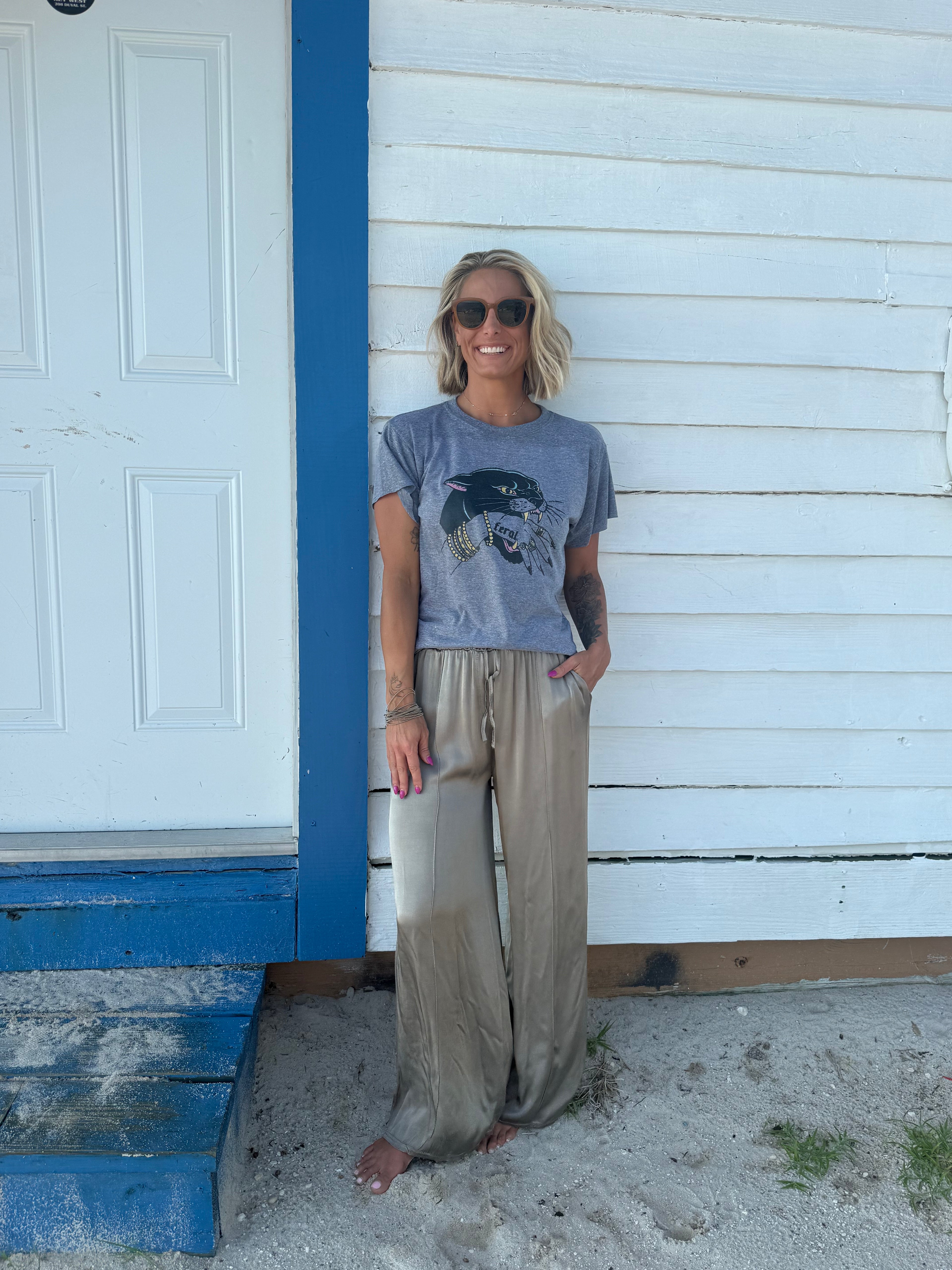 The Sienna Satin Pants