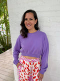 Violet Hour Cropped Sweatshirt