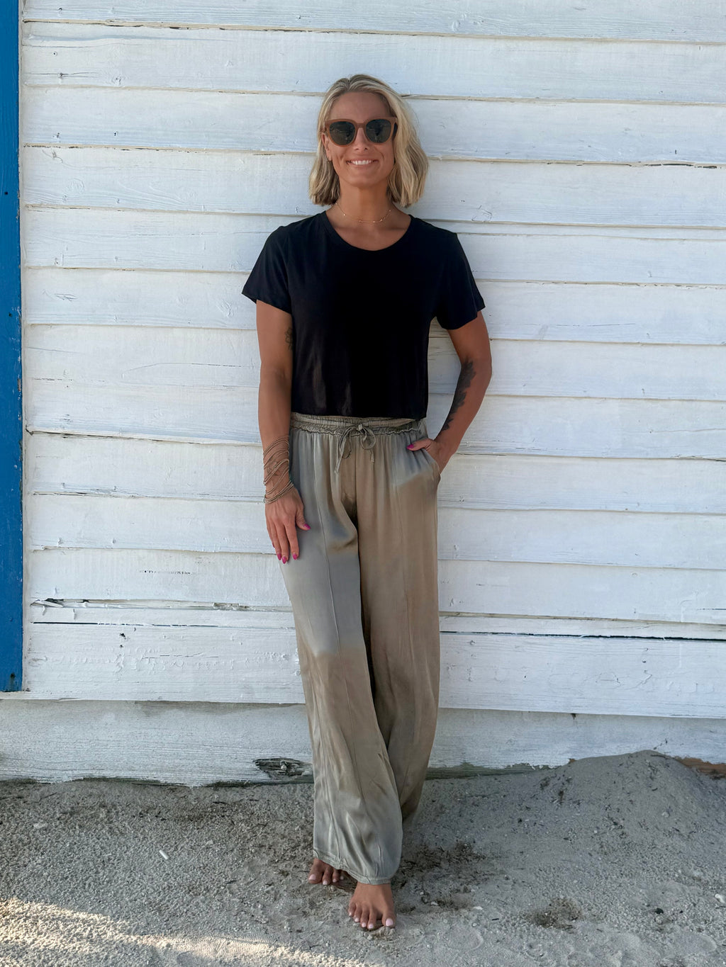 The Sienna Satin Pants