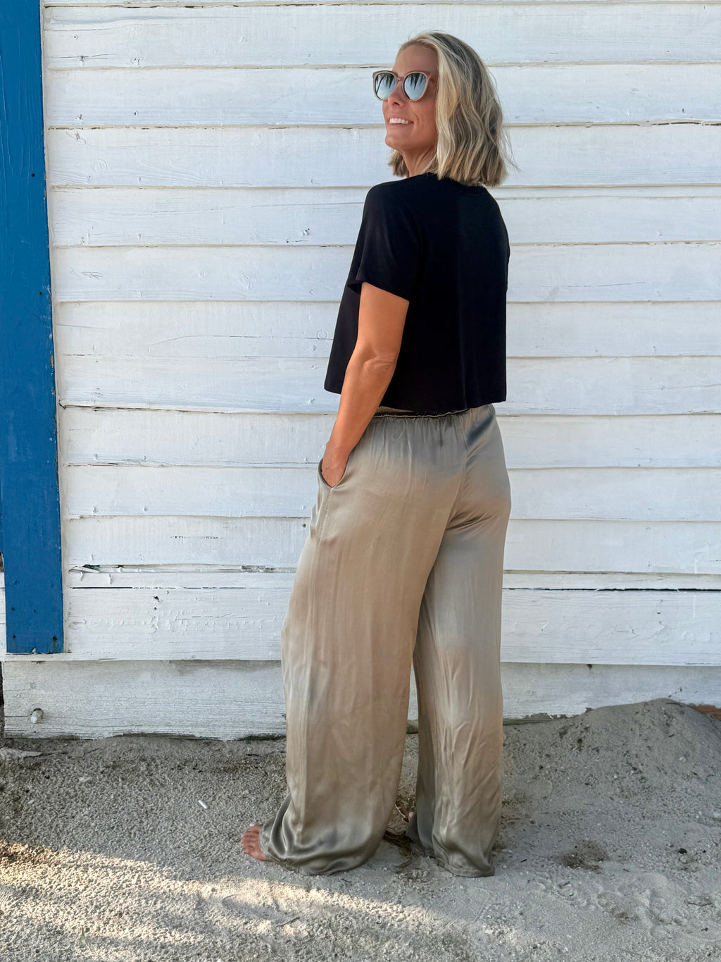 The Sienna Satin Pants