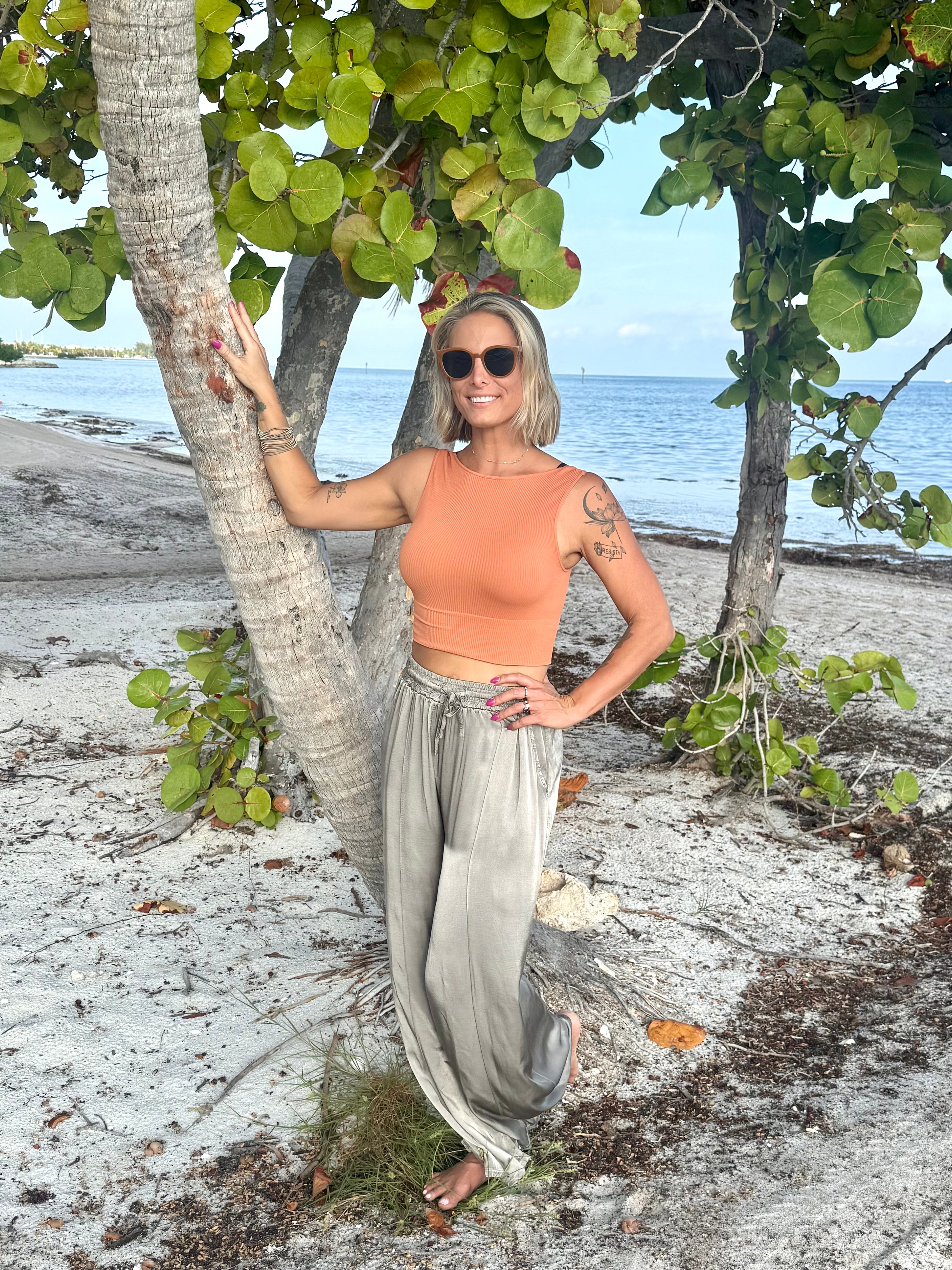 The Sienna Satin Pants