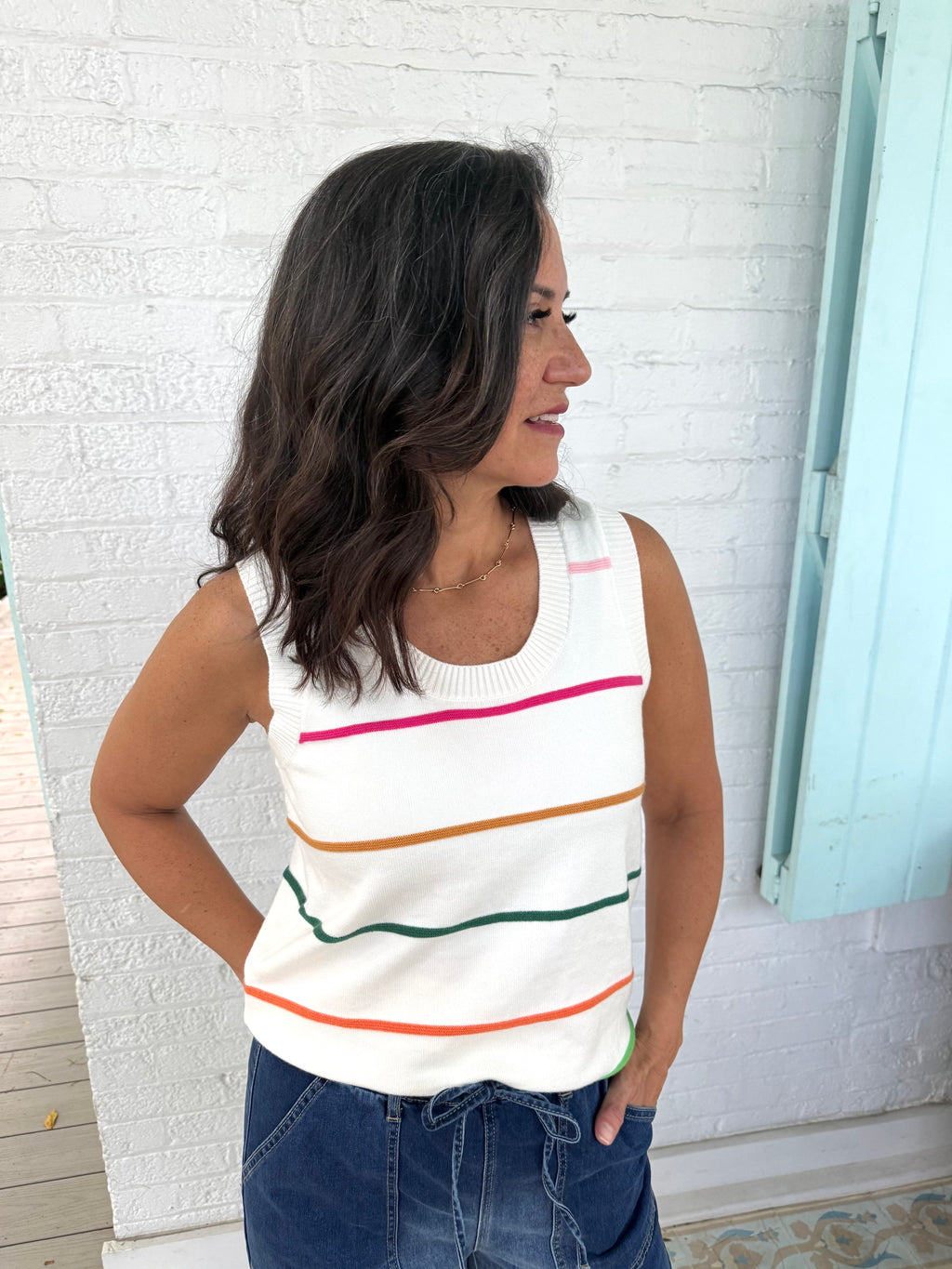 Boardwalk Breeze Sweater Tank