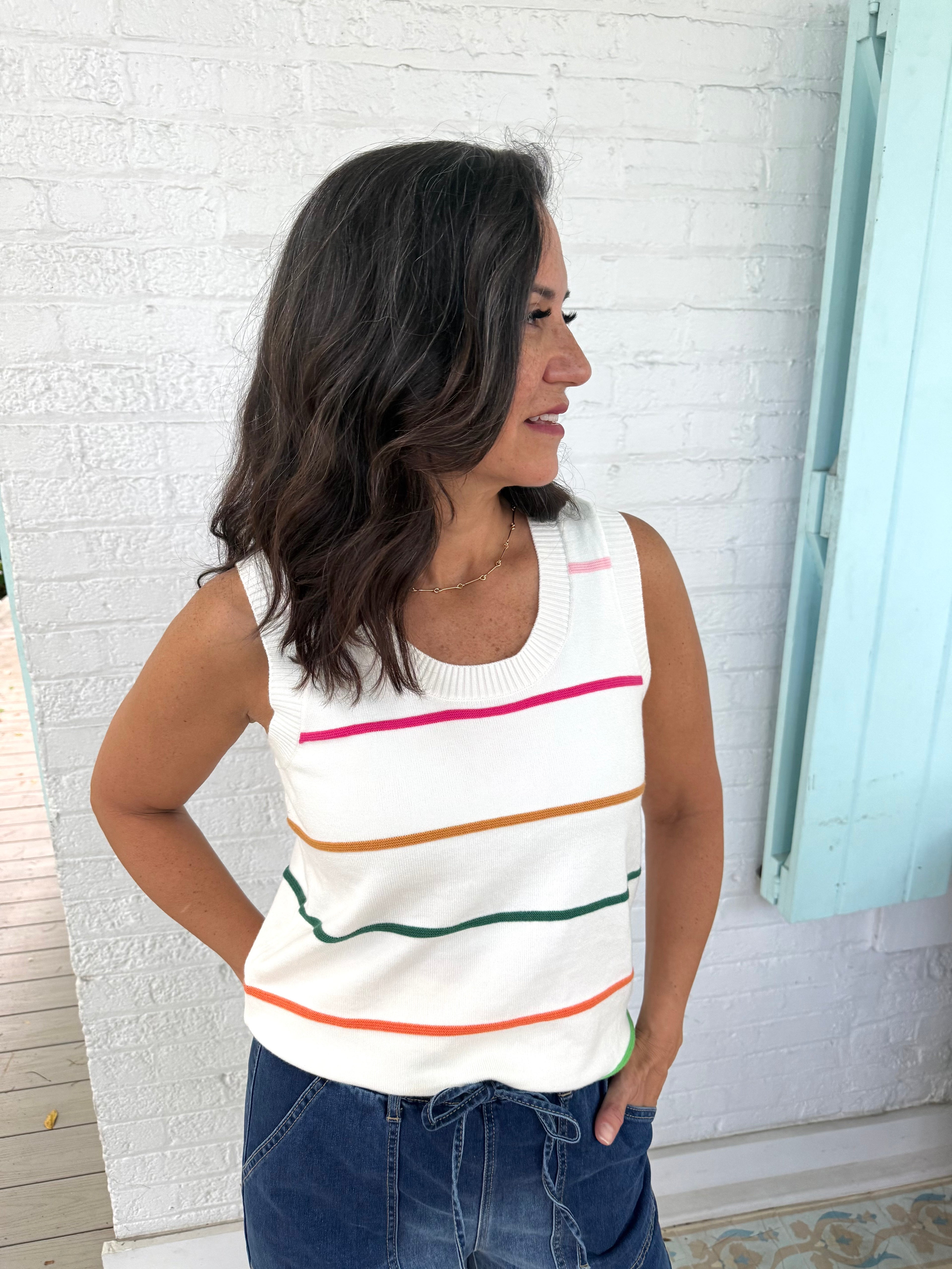 Boardwalk Breeze Sweater Tank