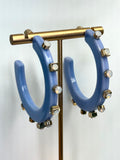 Periwinkle Pop Hoops